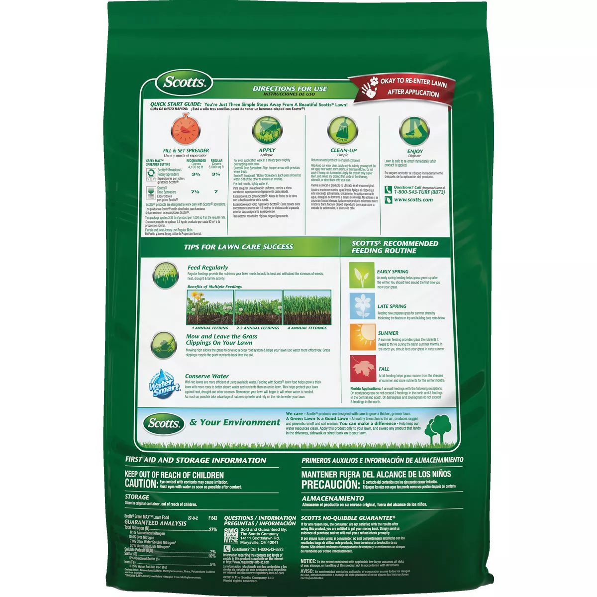 Scotts Green Max 16.9 Lb. 5000 Sq. Ft. Lawn Food - photo 4