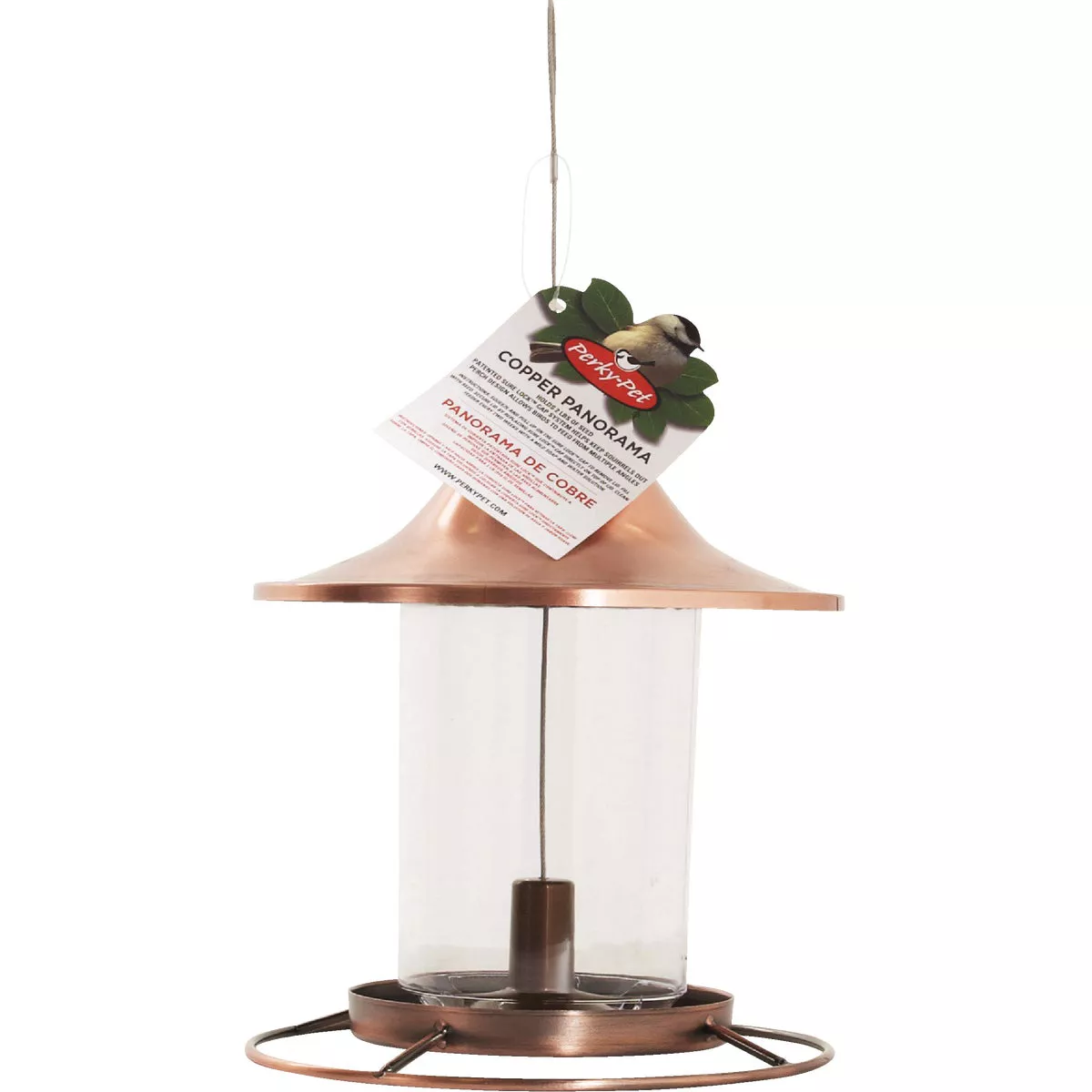 Perky Pet Copper Panorama Bird Feeder - photo 2