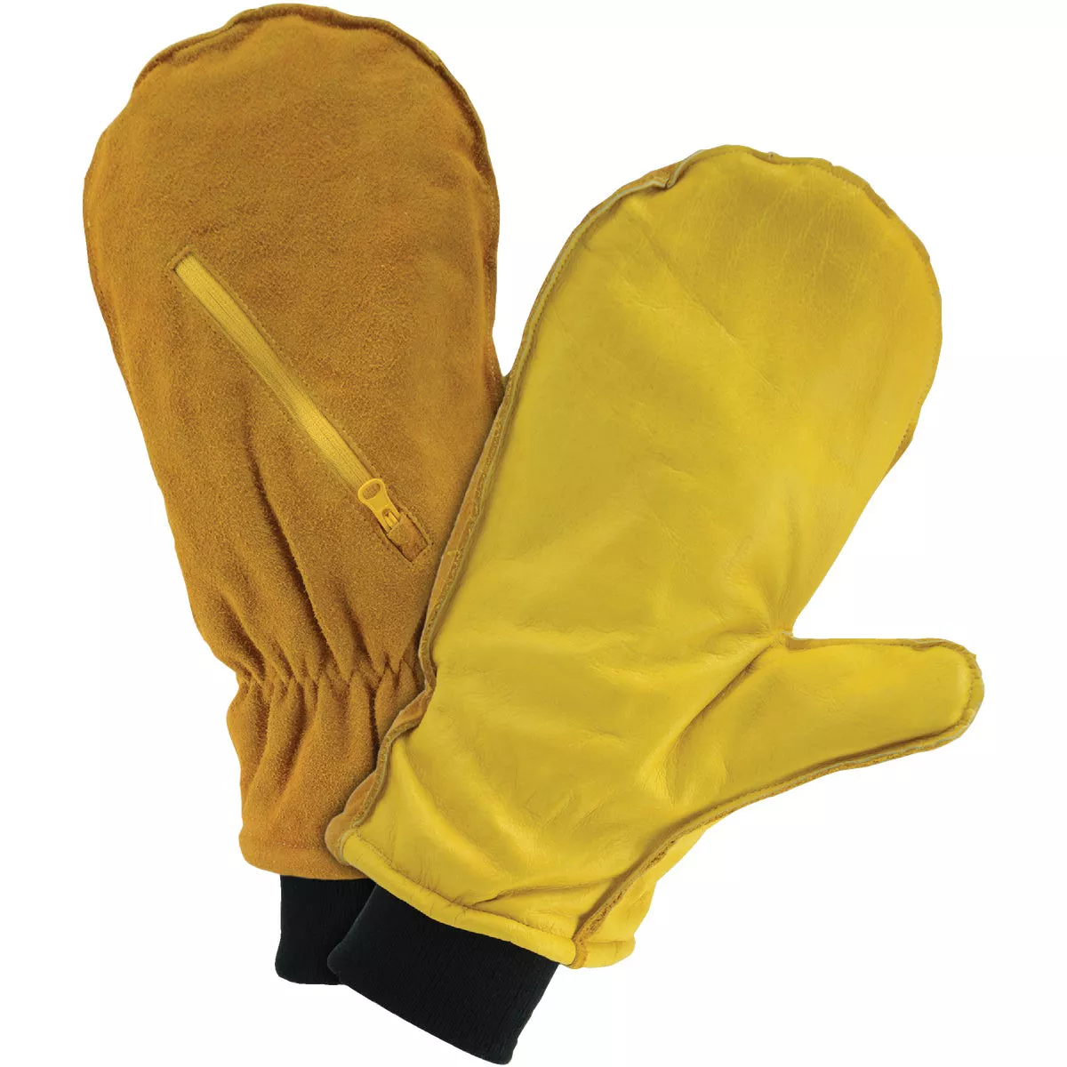 West Chester Protective Gear Men's Large Insulated Leather Mitten Winter Glove