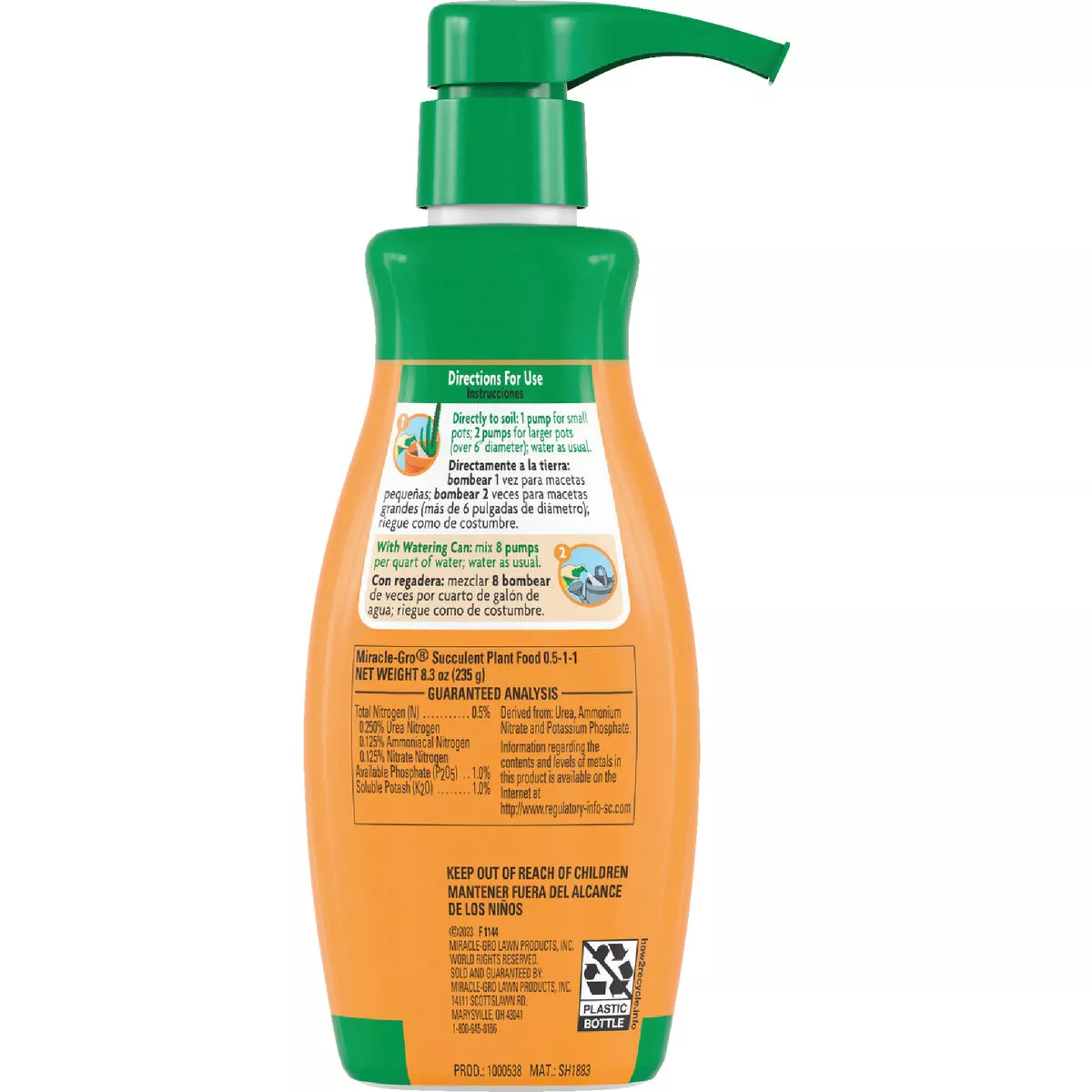 Miracle-Gro 8 Oz. Liquid Indoor Succulent Plant Food - photo 2