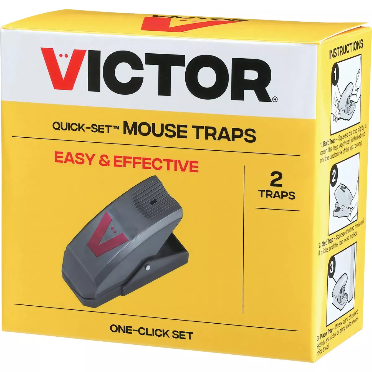 Victor Quick-Set Mechanical Mouse Trap (2-Pack) - photo 2