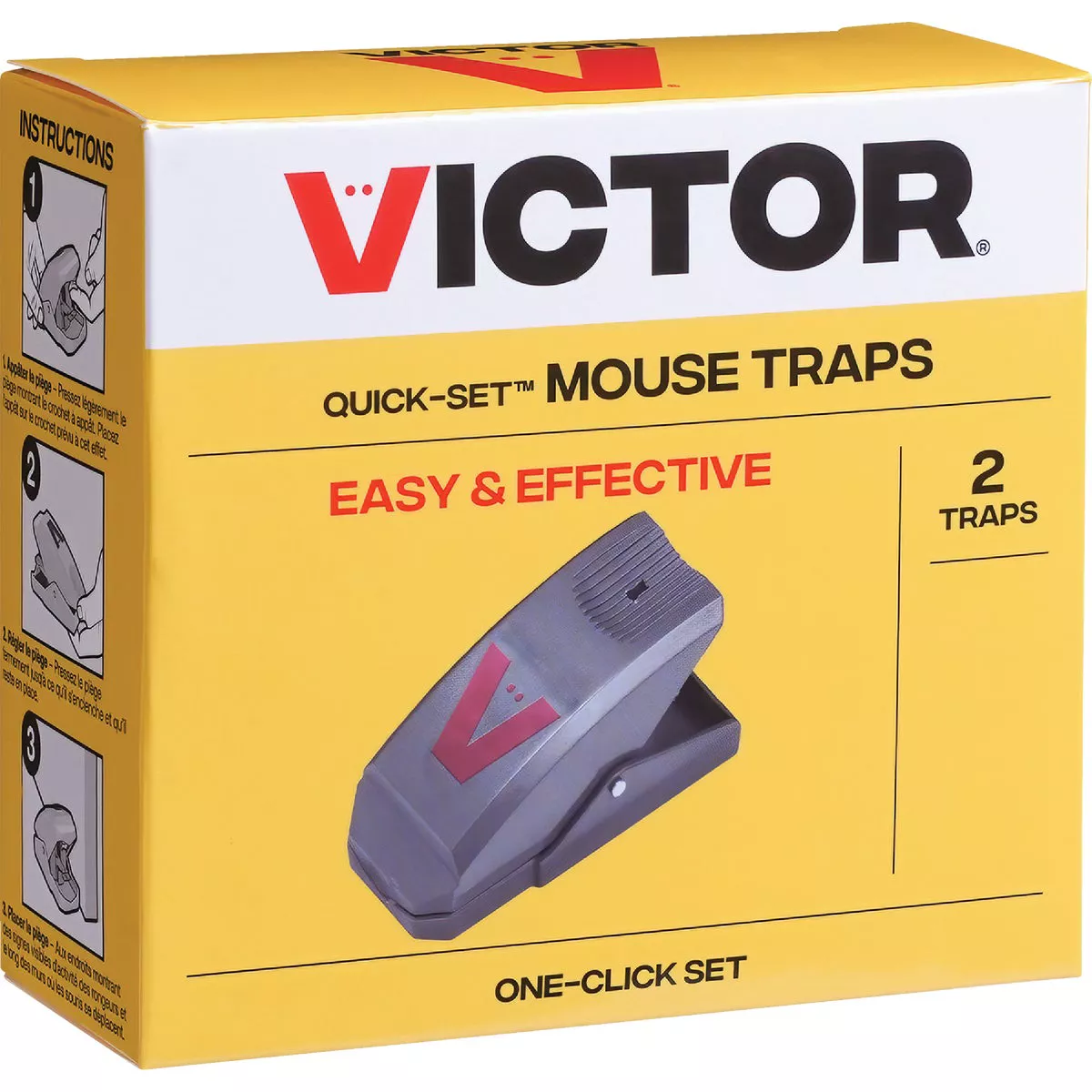 Victor Quick-Set Mechanical Mouse Trap (2-Pack) - photo 3