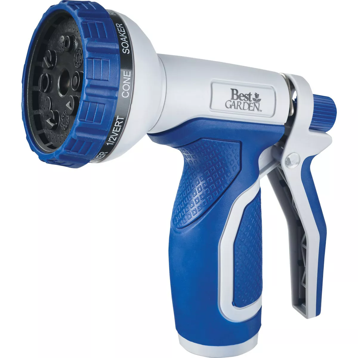 Best Garden Plastic 10-Pattern Nozzle, Blue & Gray - photo 3