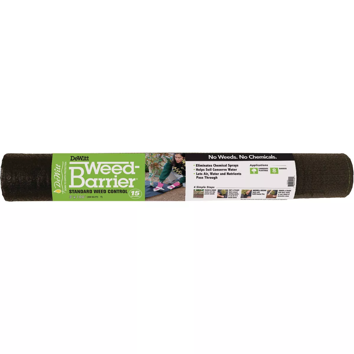 DeWitt Weed Barrier 3 Ft. W. x 100 Ft. L. Pointbond Polypropylene 15-Year Weed Control Landscape Fabric