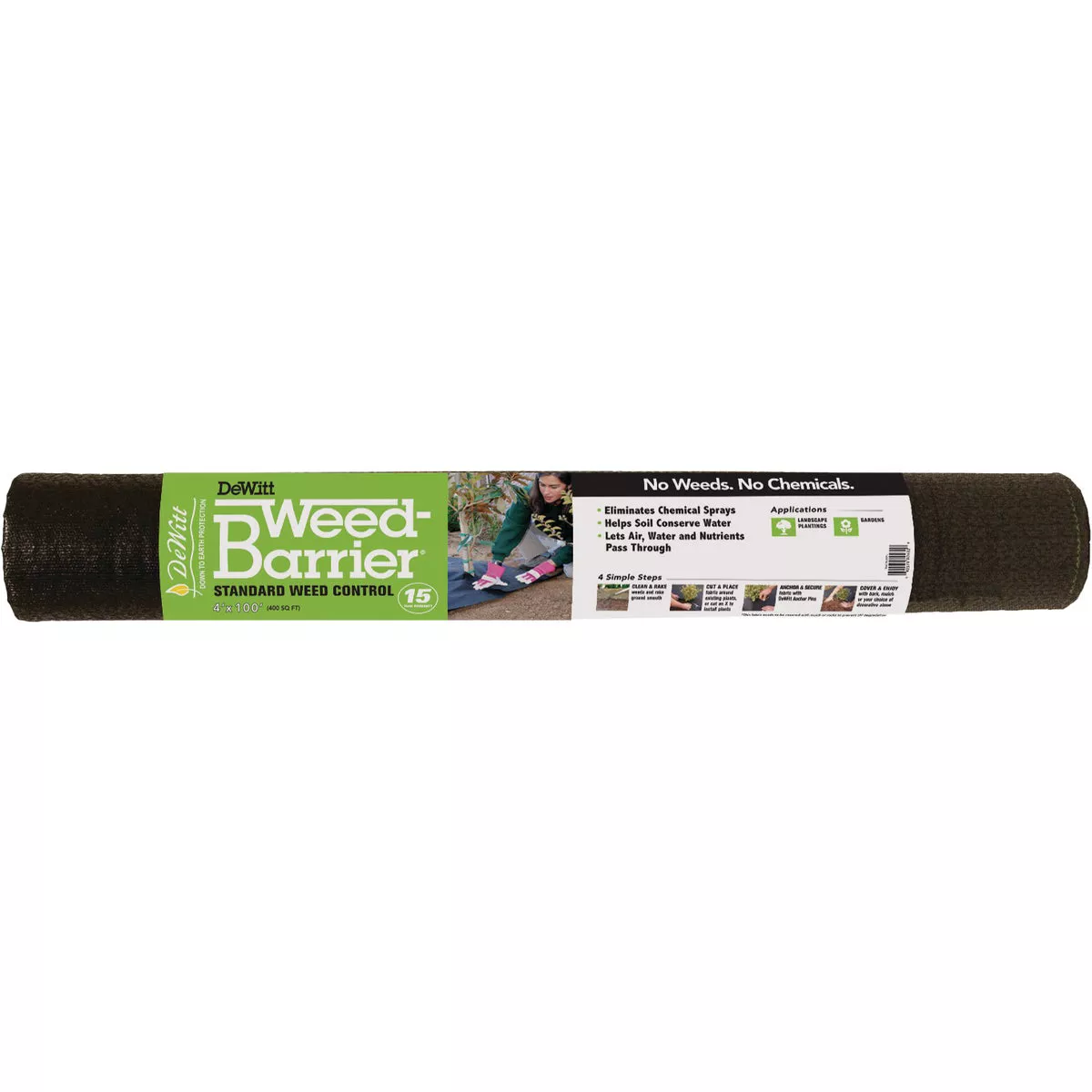 DeWitt Weed Barrier 4 Ft. W. x 100 Ft. L. Pointbond Polypropylene 15-Year Weed Control Landscape Fabric
