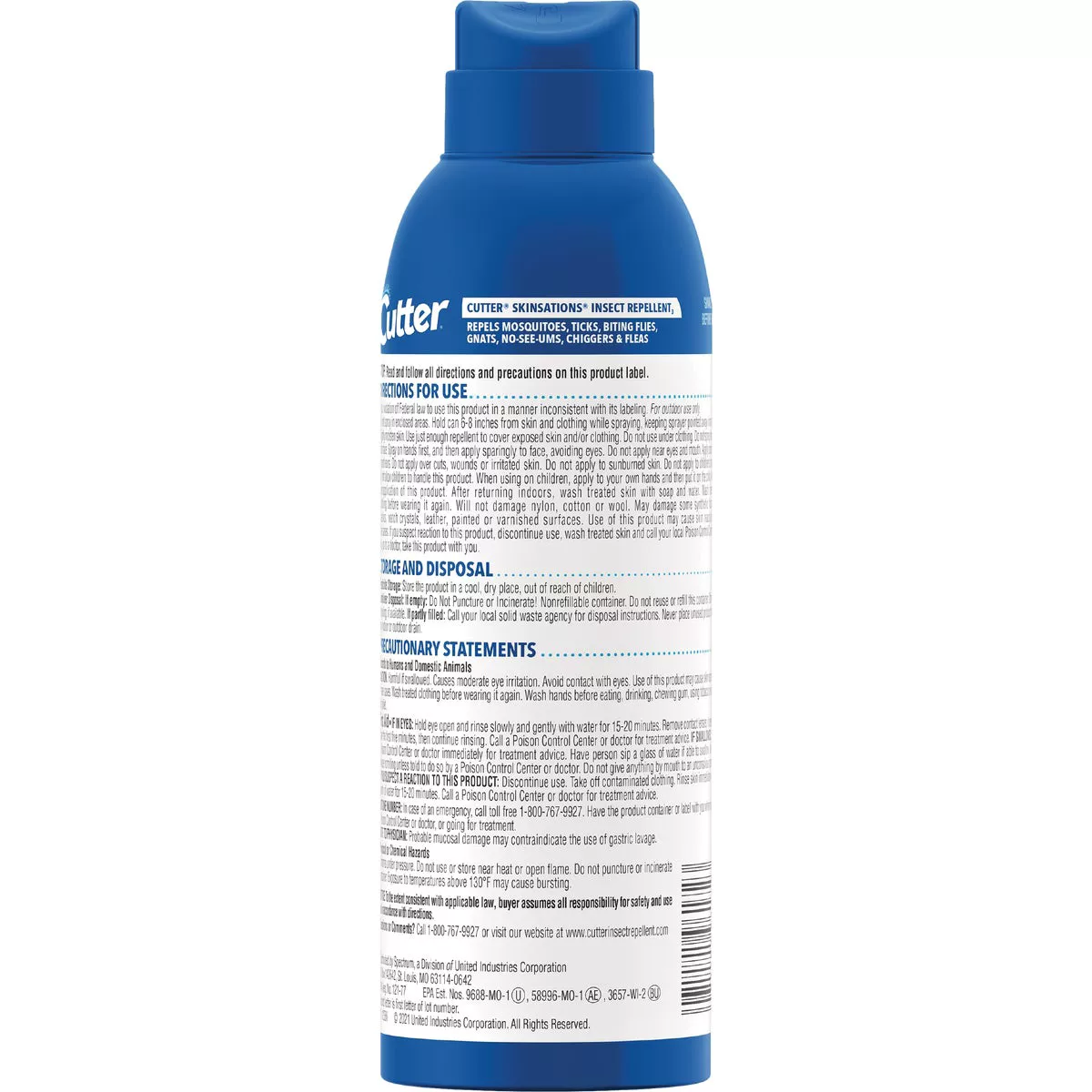 Cutter Skinsations 6 Oz. Insect Repellent Aerosol Spray - photo 3