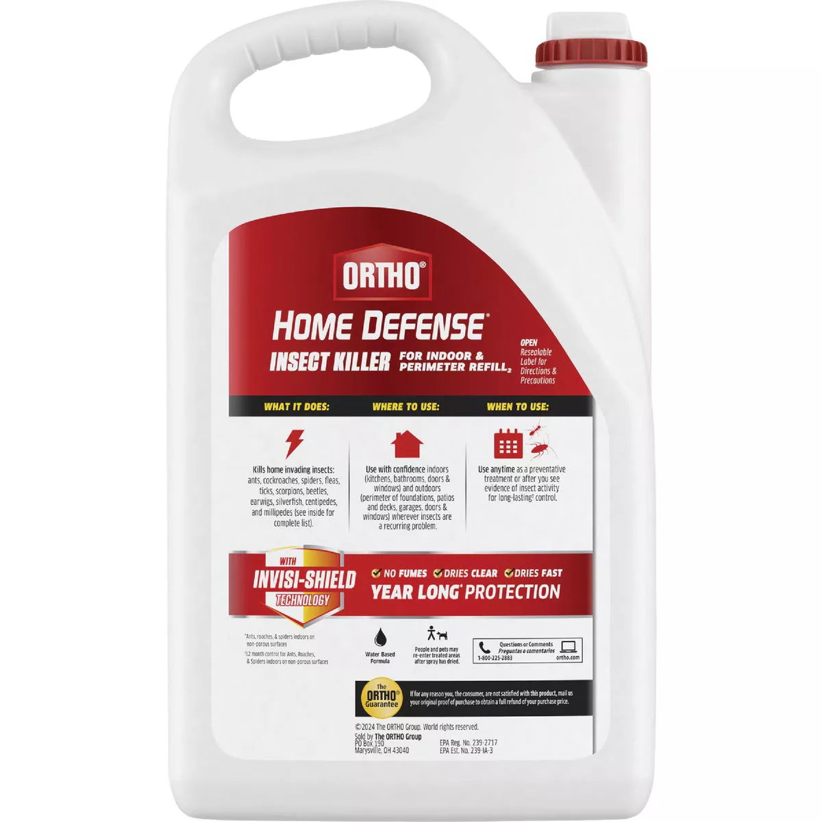 Ortho Home Defense 1 Gal. Refill Indoor & Perimeter Insect Killer - photo 2