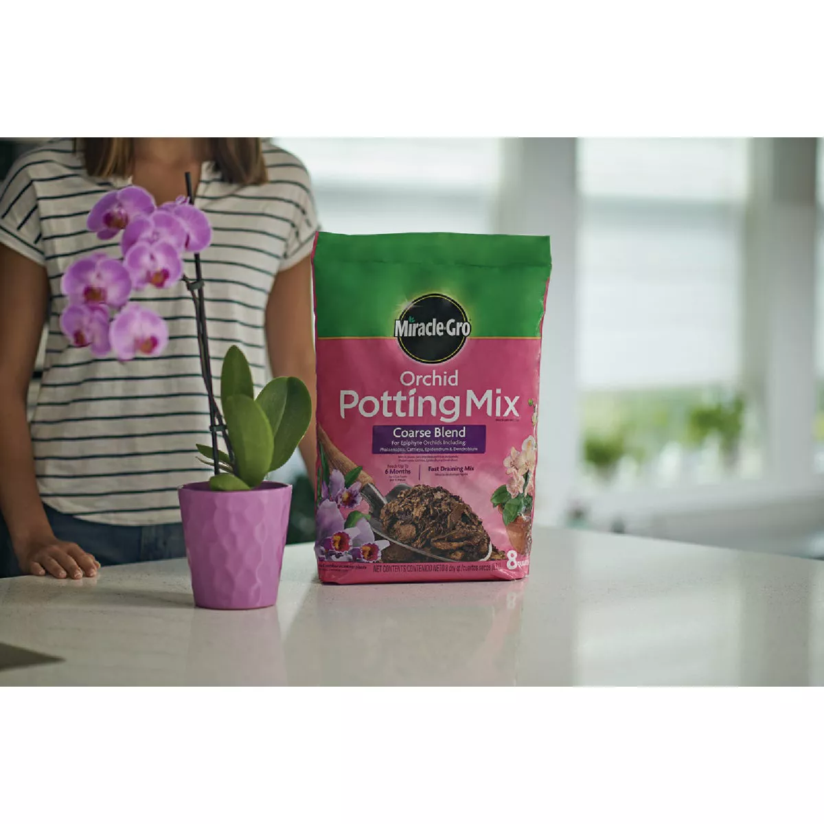 Miracle-Gro 8 Qt. Coarse Blend Orchid Potting Mix - photo 4