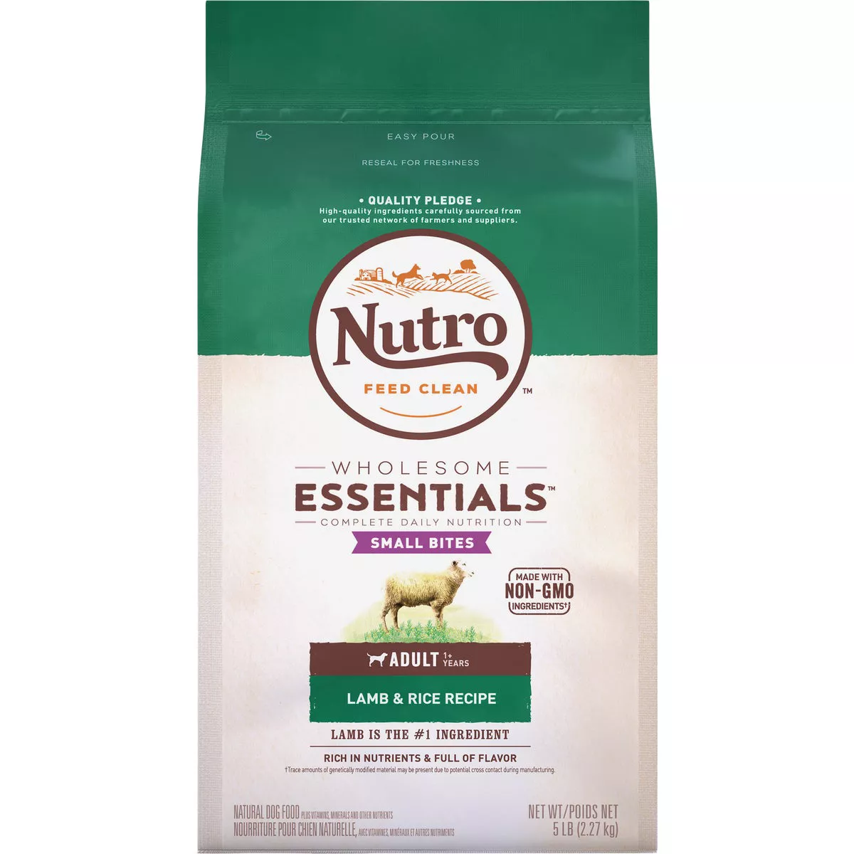 Nutro Wholesome Essentials Small Bite 5 Lb. Lamb & Rice Adult Dry Dog Food