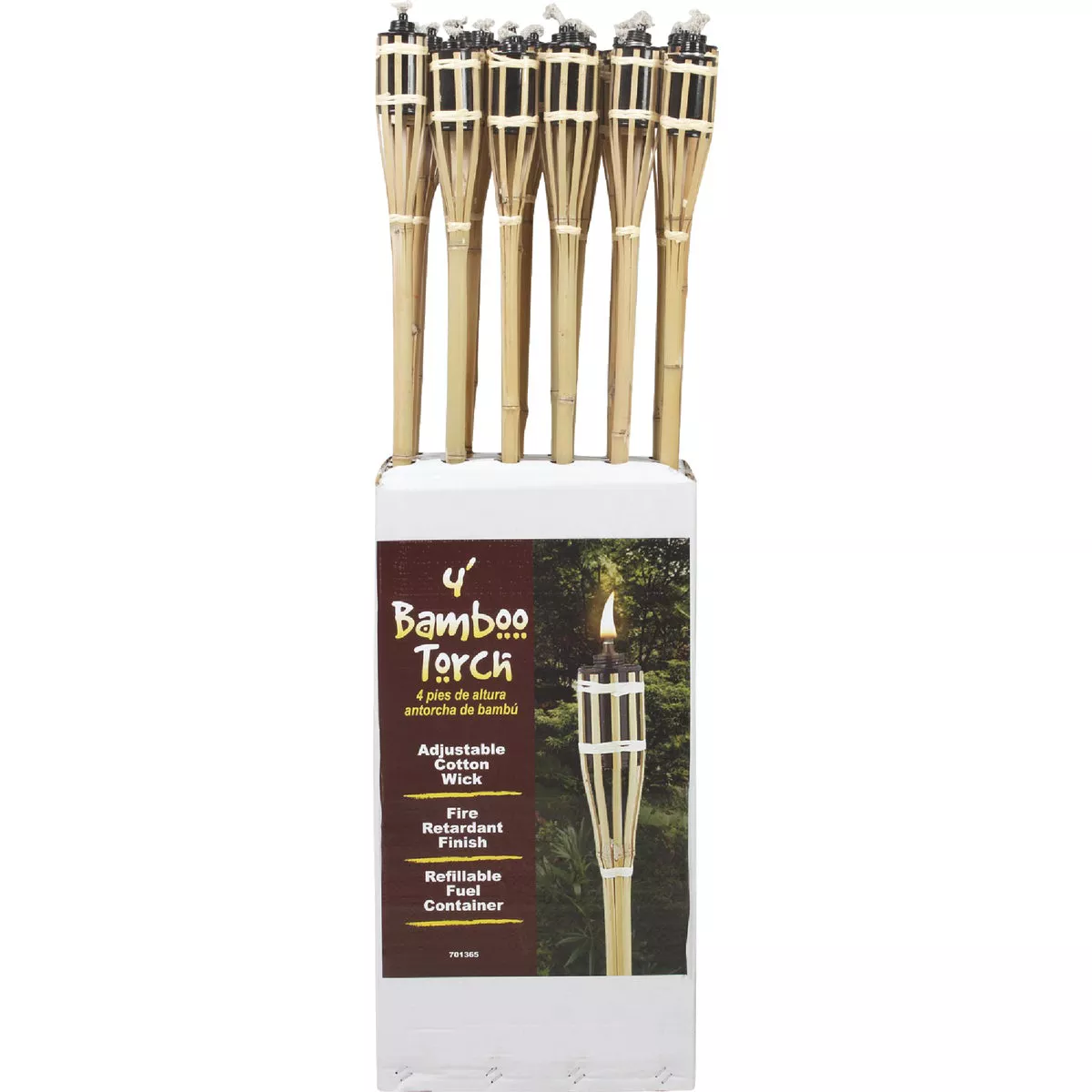 Outdoor Expressions 48 In. Natural Bamboo Patio Torch - photo 2