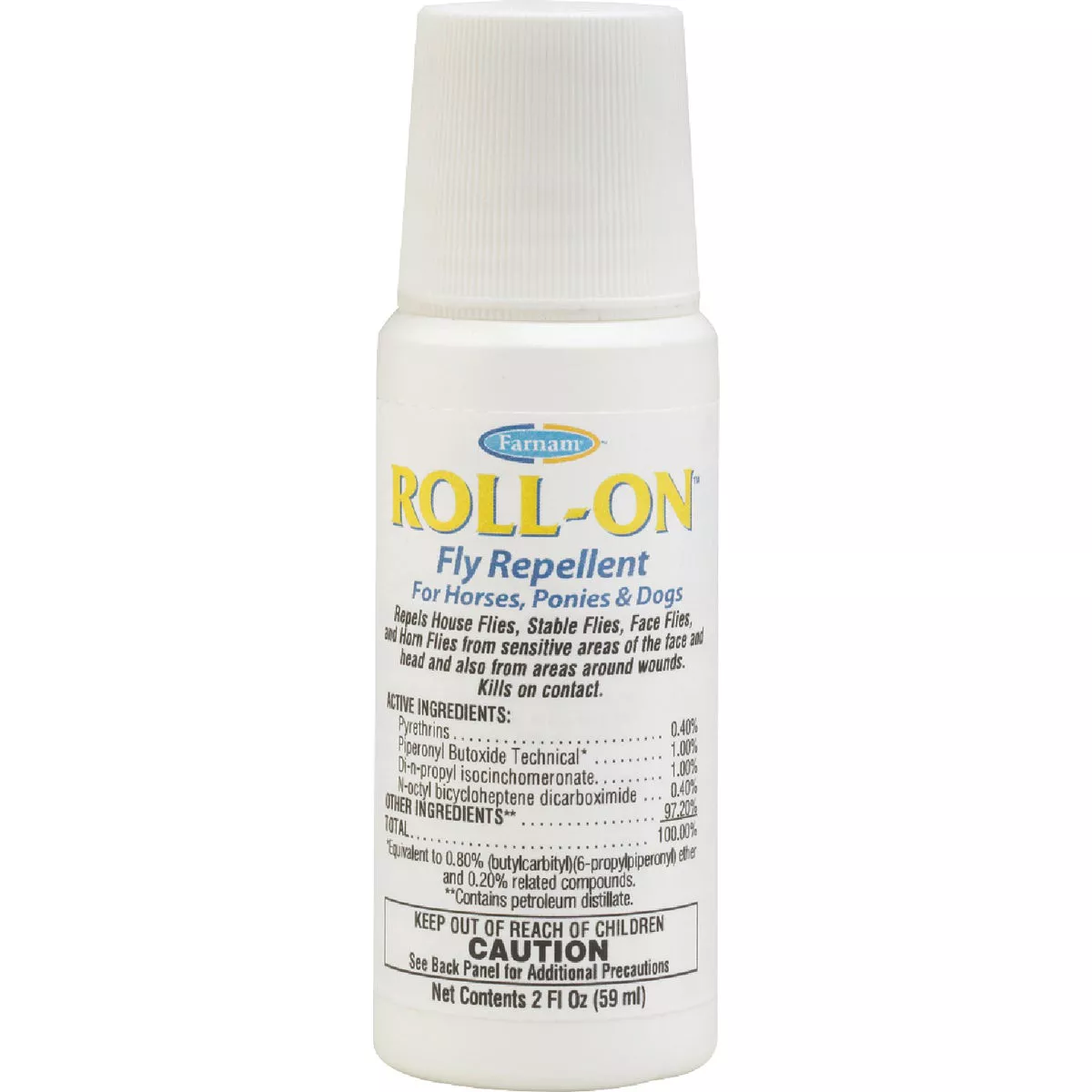 Farnam 2 Oz. Roll-On Fly Repellent For Horses, Ponies, & Dogs