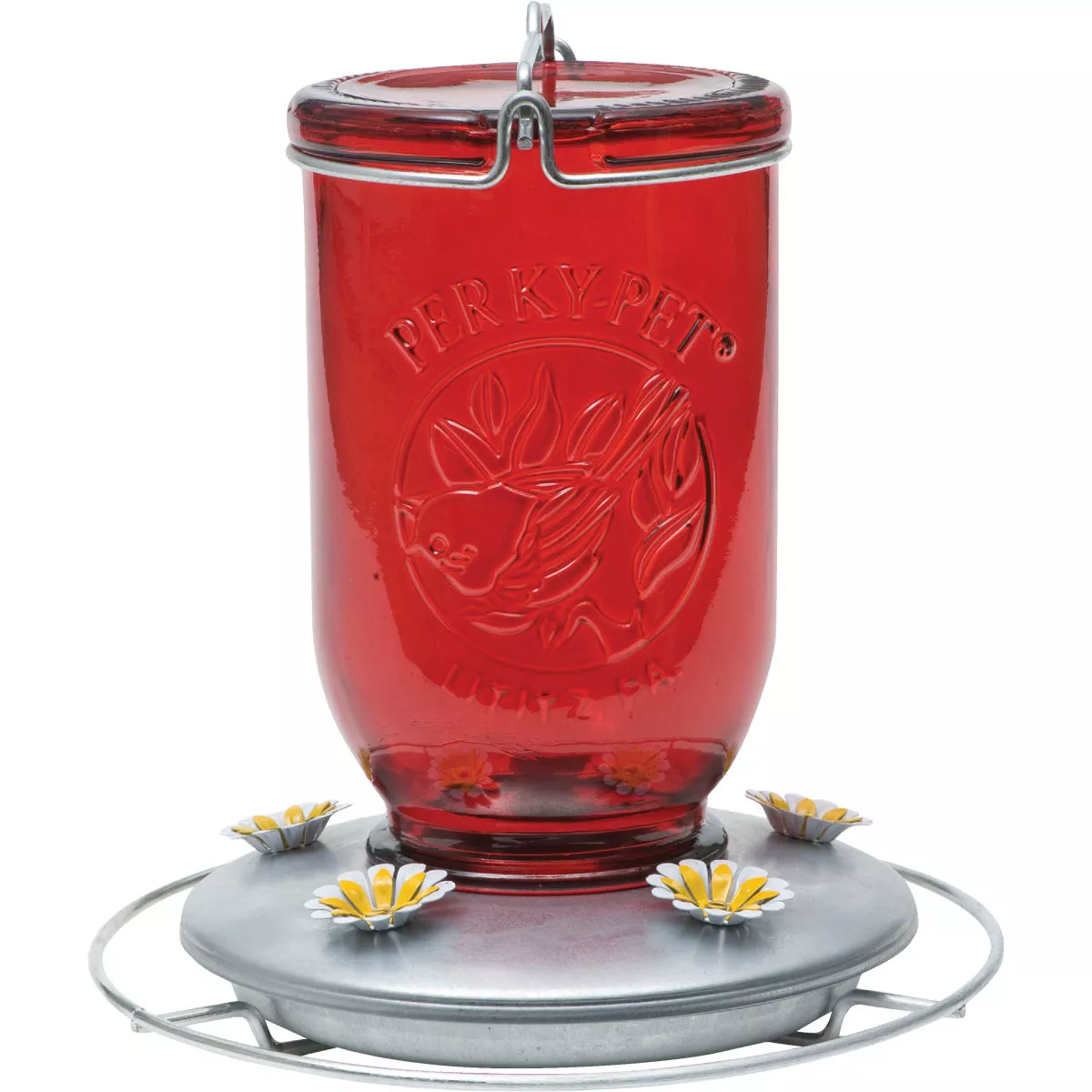 Perky-Pet 32 Oz. Glass Mason Jar Hummingbird Feeder