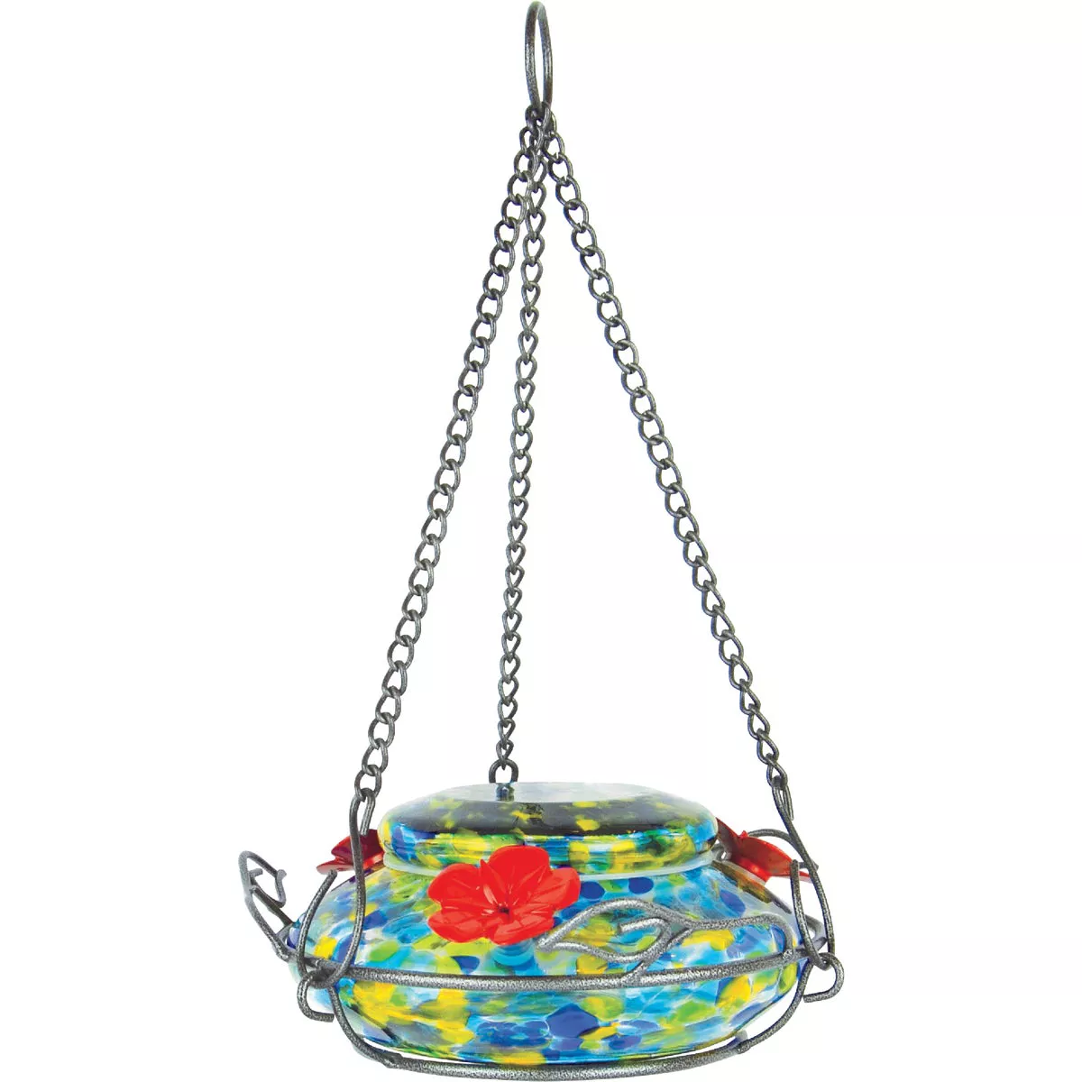 Nature's Way 16 Oz. Glass Solar Illuminated Hummingbird Feeder