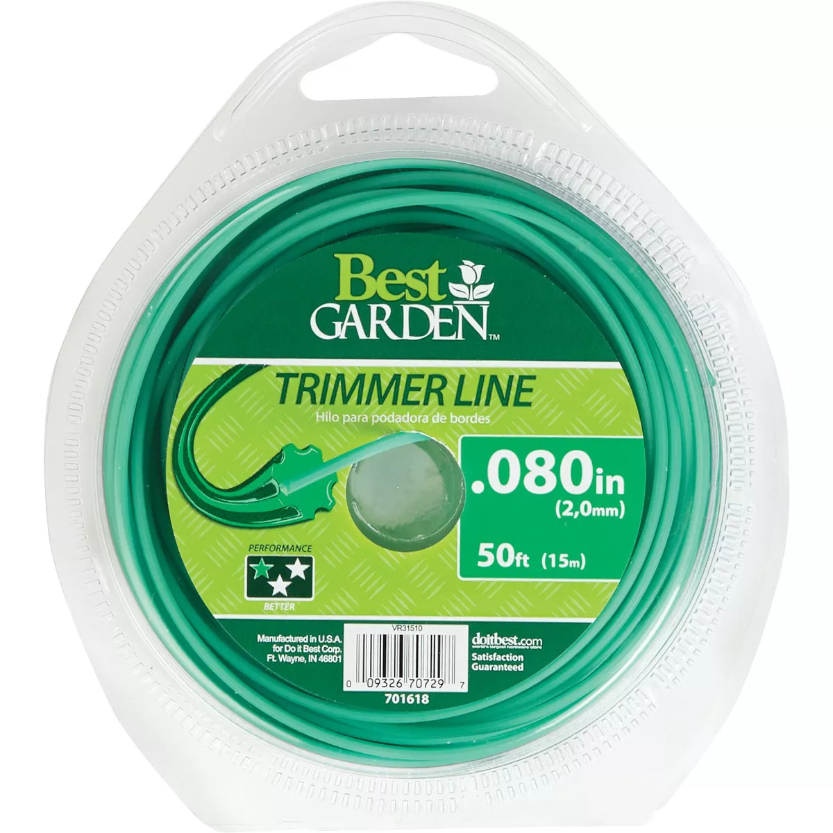 Best Garden 0.080 In. x 50 Ft. Universal Geared Trimmer Line