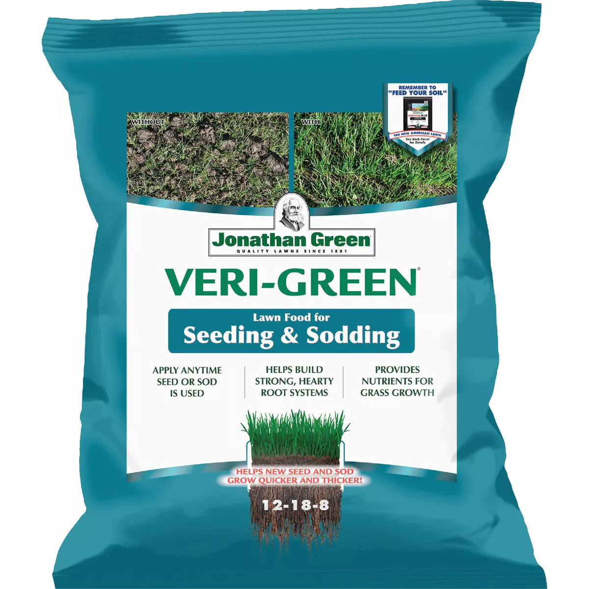 Jonathan Green Veri-Green 15 Lb. 5000 Sq. Ft. 12-18-8 Seeding & Sodding Starter Fertilizer