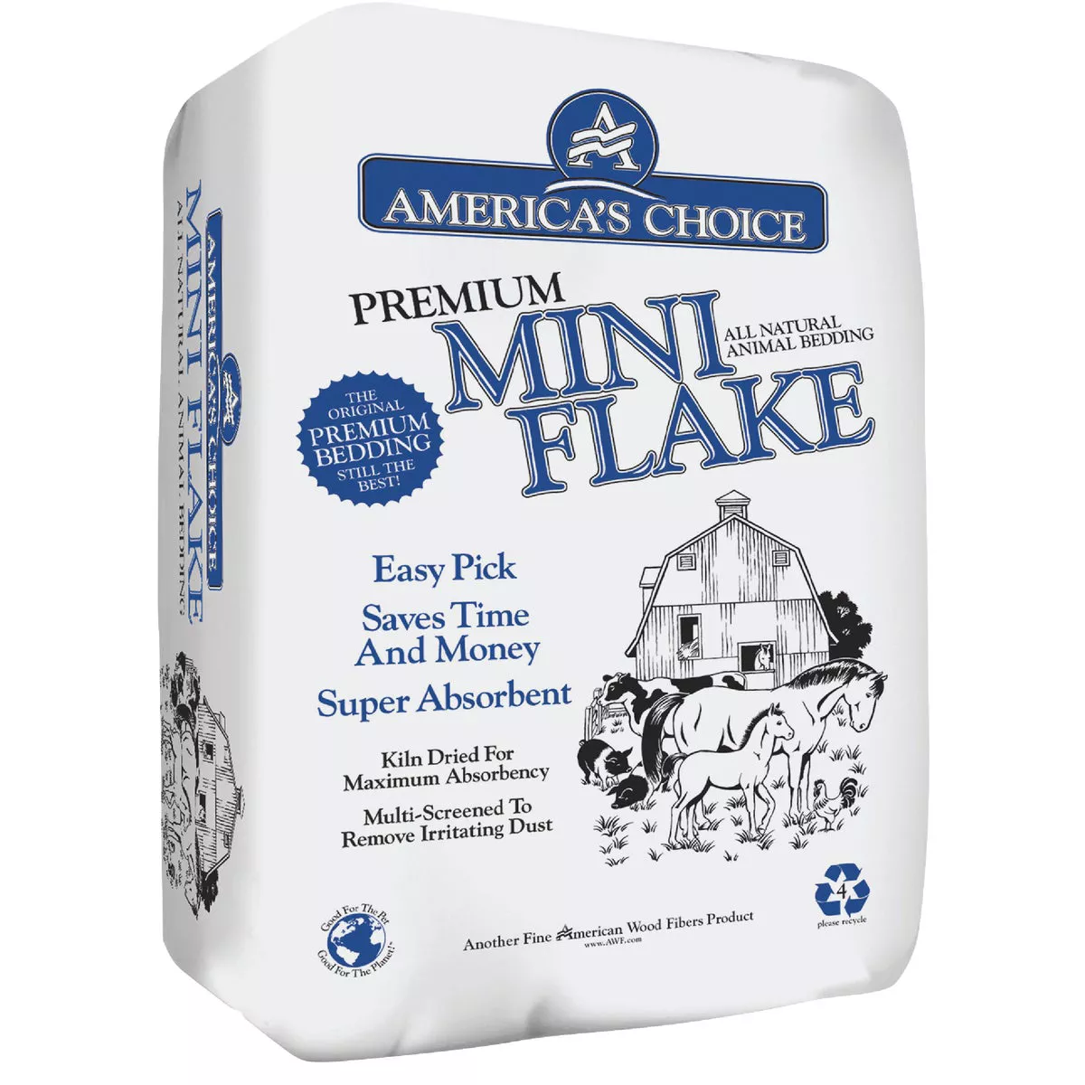 America's Choice 4.0 Cu. Ft. Mini Flake Pine Animal Bedding Stall Shavings
