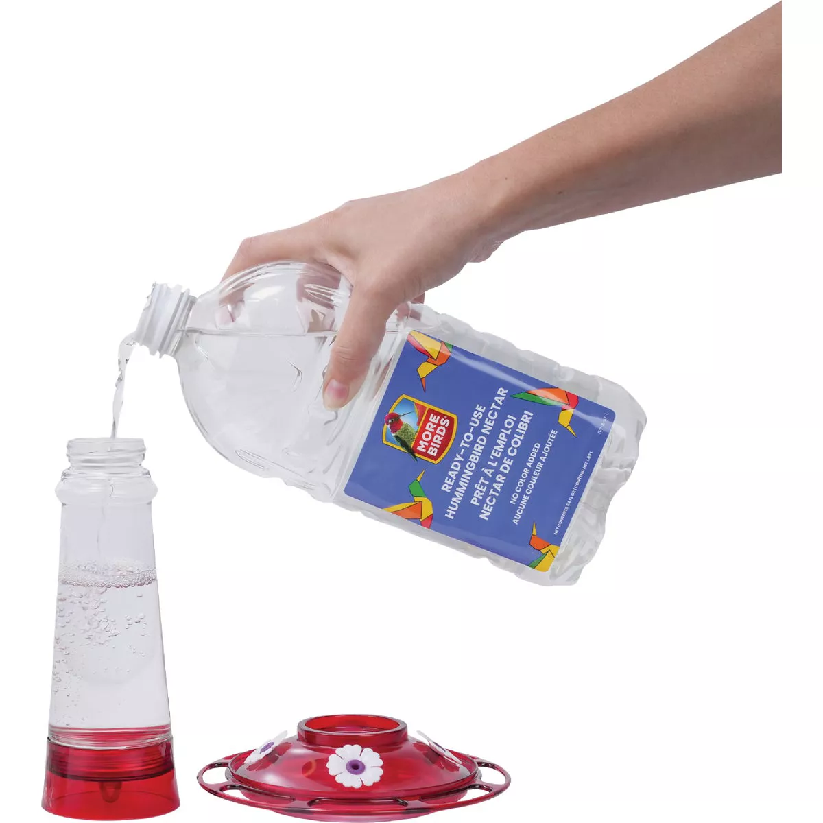 More Birds 64 Oz. Clear Ready To Use Liquid Hummingbird Nectar - photo 2