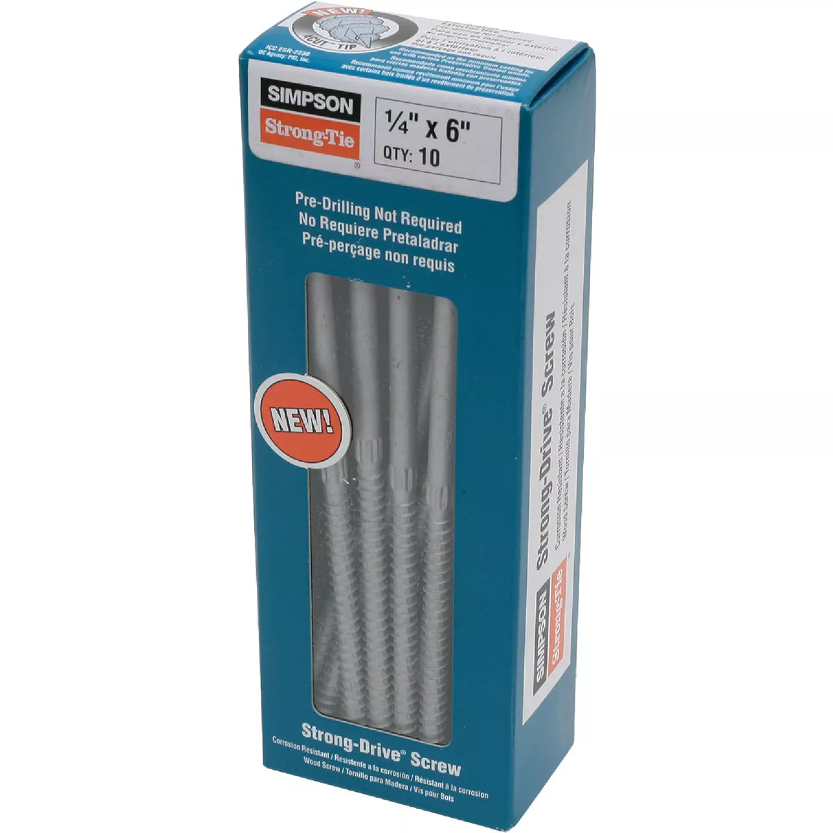 Simpson Strong-Tie Strong-Drive SDS 1/4 In. x 6 In. Heavy-Duty Connector Screw (10 Ct.)