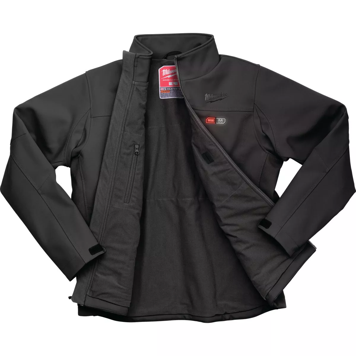 Milwaukee M12 TOUGHSHELL Men's Black Cordless Heated Jacket Kit, 2XL - photo 2