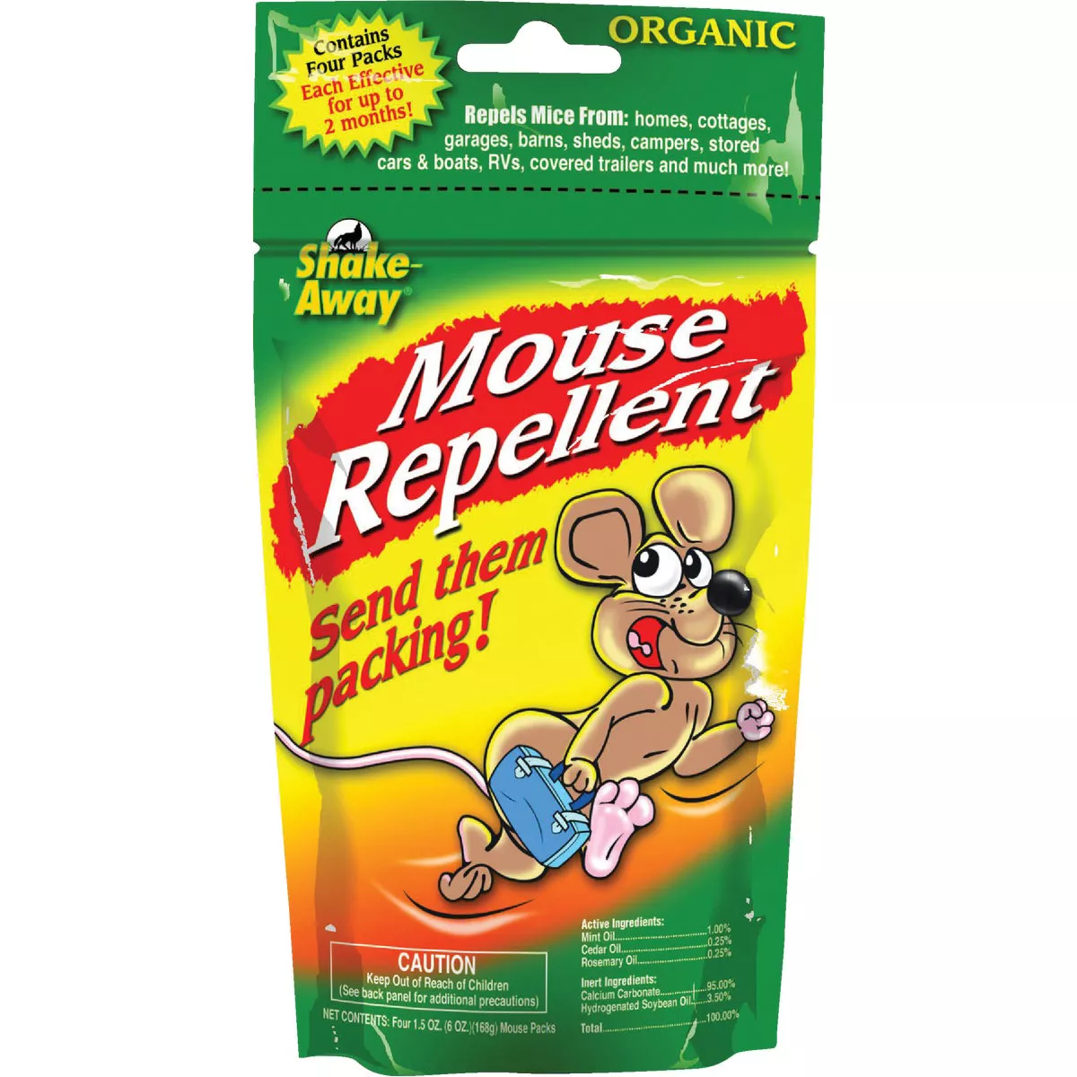 Shake Away 6 Oz. Granular Organic Mouse Repellent (4-Pack)