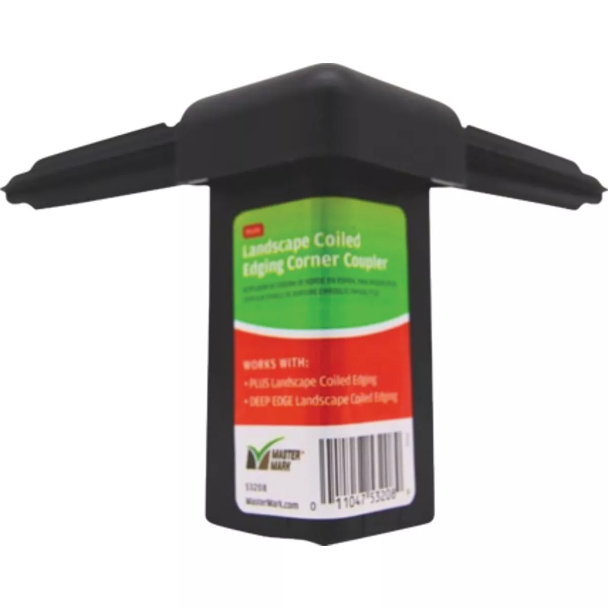 Master Mark Plus 90 Deg. Black Plastic Lawn Edging Coupler
