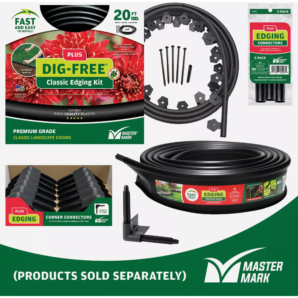 Master Mark Plus 90 Deg. Black Plastic Lawn Edging Coupler - photo 7
