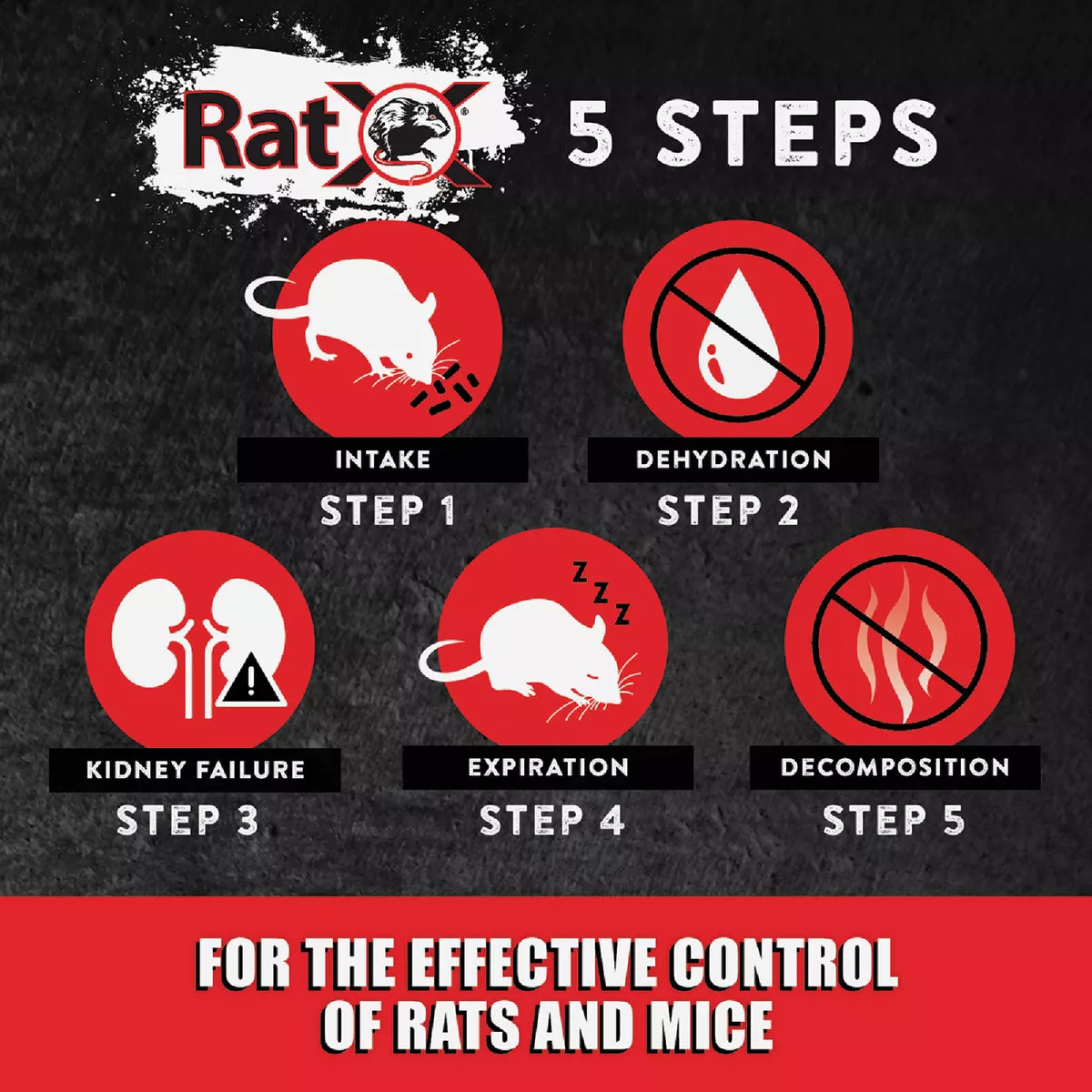 RatX Disposable Rat & Mouse Pre-Measured Bait Tray (4-Pack) - photo 5