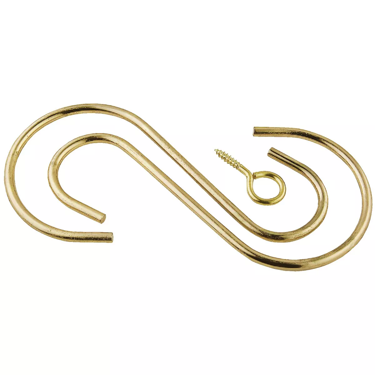 National Hardware 6 In. Brass Steel Extension Hook Kit