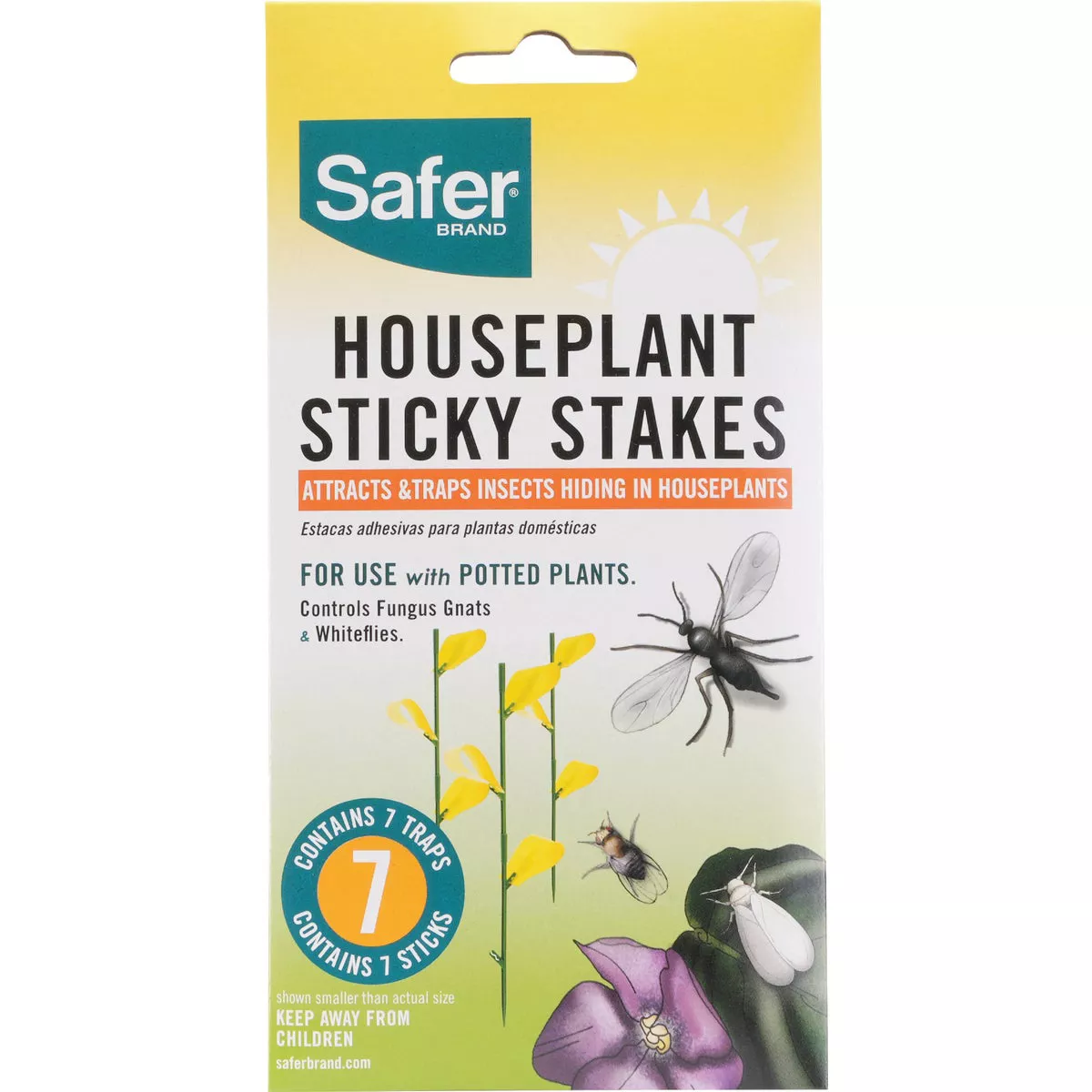 Safer Sticky Stakes Disposable Indoor/Outdoor Insect Trap (7-Pack) - photo 2