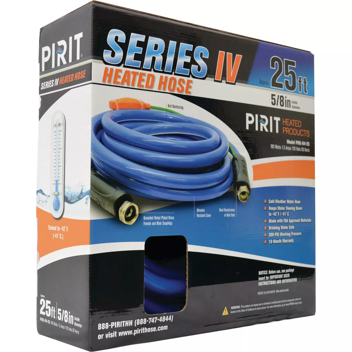 Camco 5/8 In. Dia. x 25 Ft. Heated Drinking Water Hose