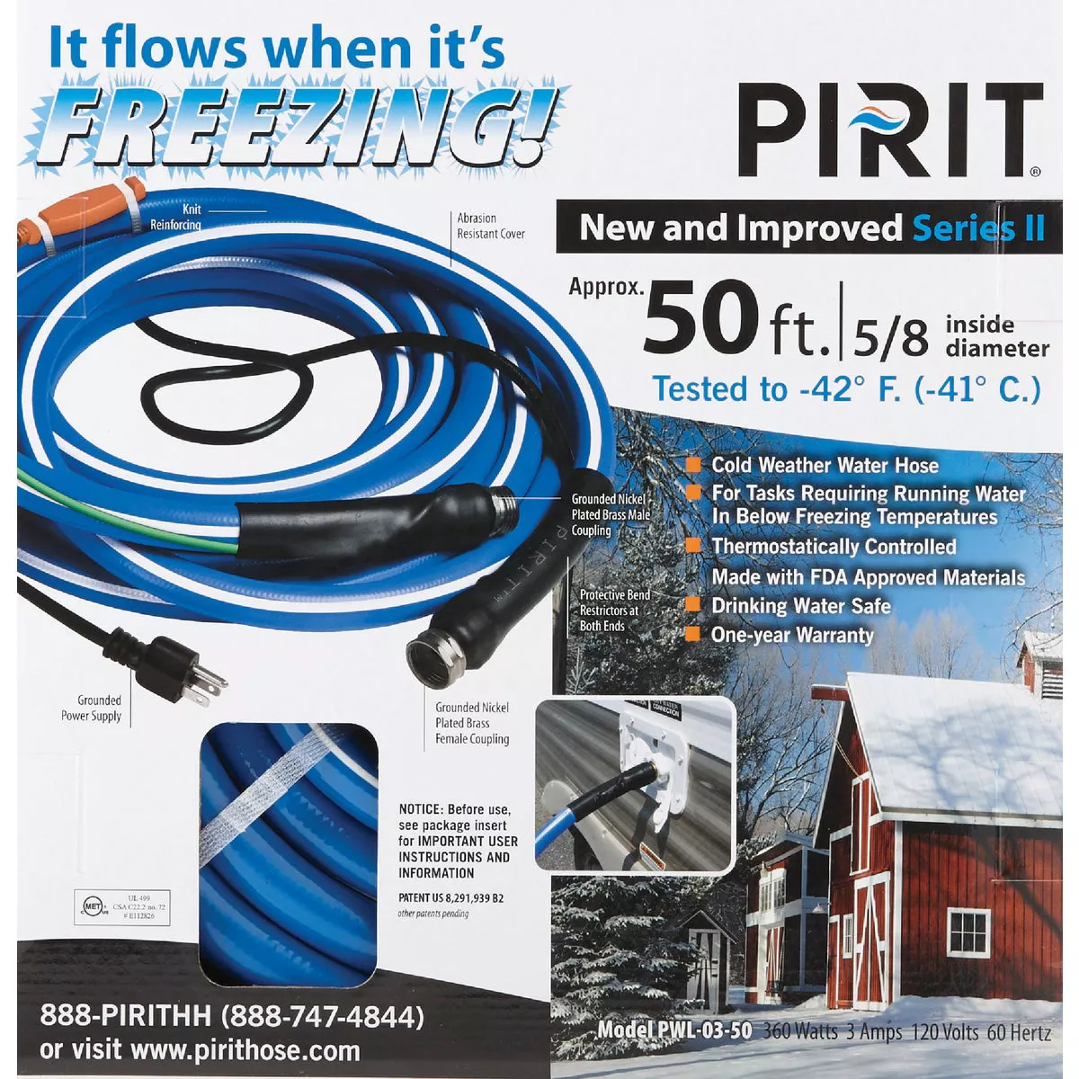 Camco 5/8 In. Dia. x 50 Ft. Heated Drinking Water Hose - photo 2