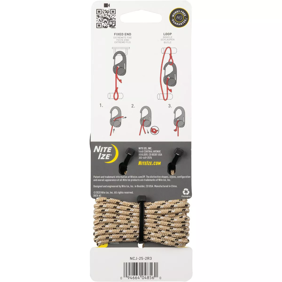 Nite Ize CamJam Rope Tightener with Rope, (2-Pack) - photo 3