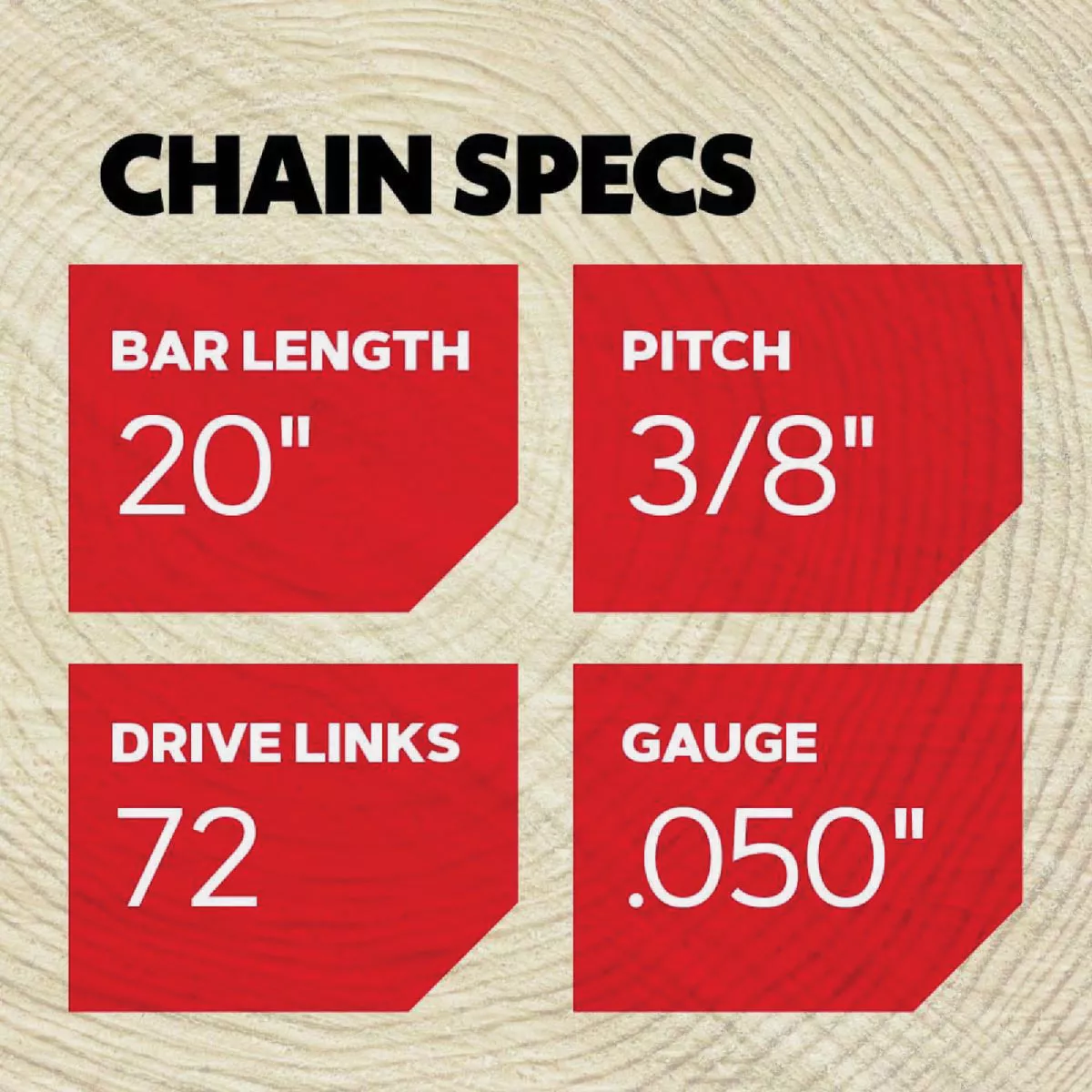 Oregon AdvanceCut 20 In. 72 Drive Links Bar & D72 Chain Replacement Combo - photo 6