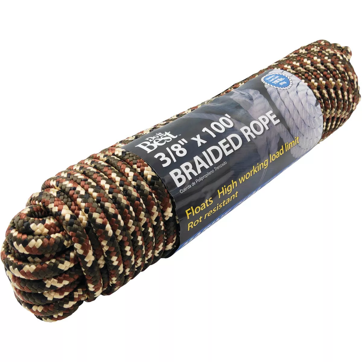 Do it Best 3/8 In. x 100 Ft. Camouflage Diamond Braided Polypropylene Packaged Rope - photo 2