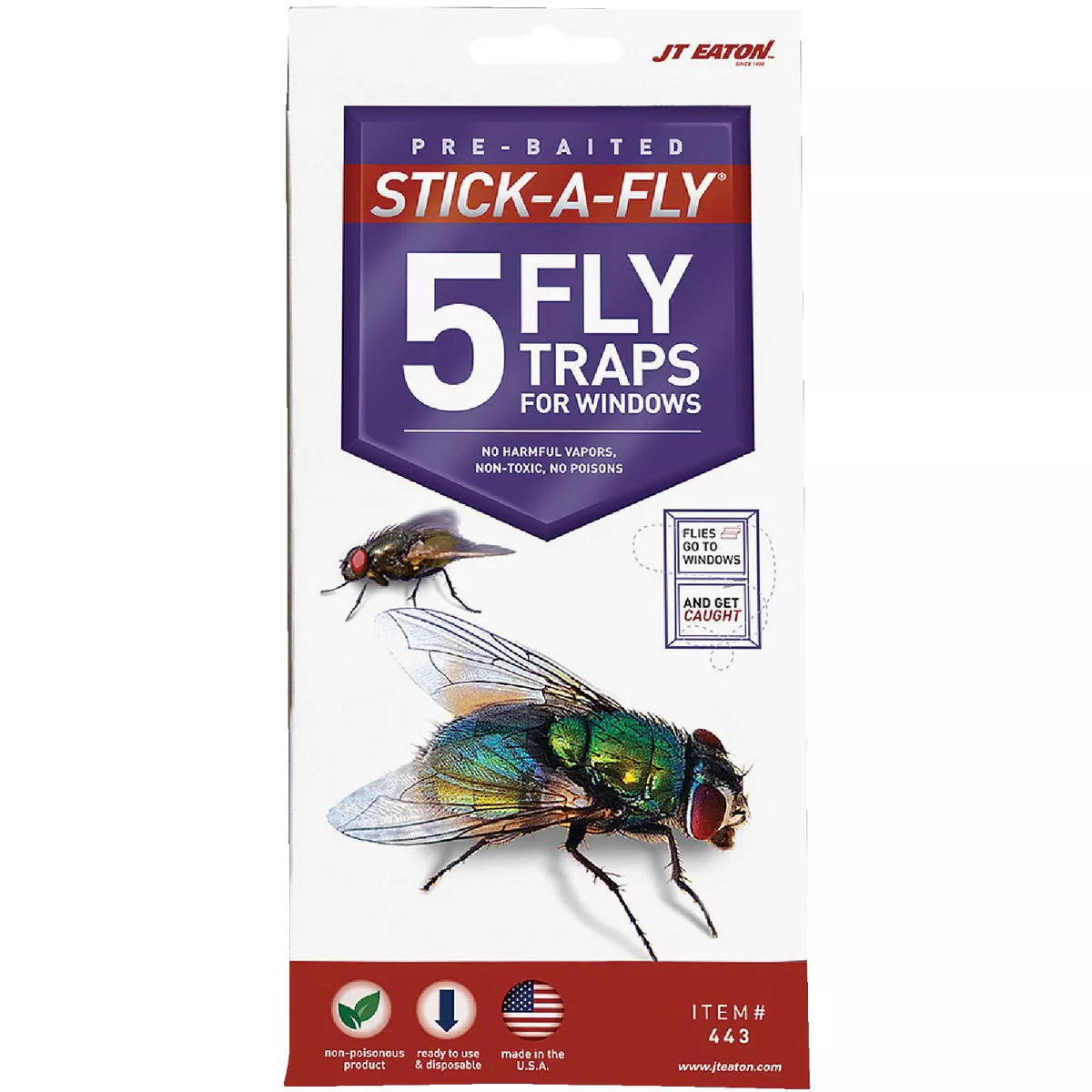 JT Eaton Stick-A-Fly Disposable Indoor Fly Trap (5-Pack) | True Value ...