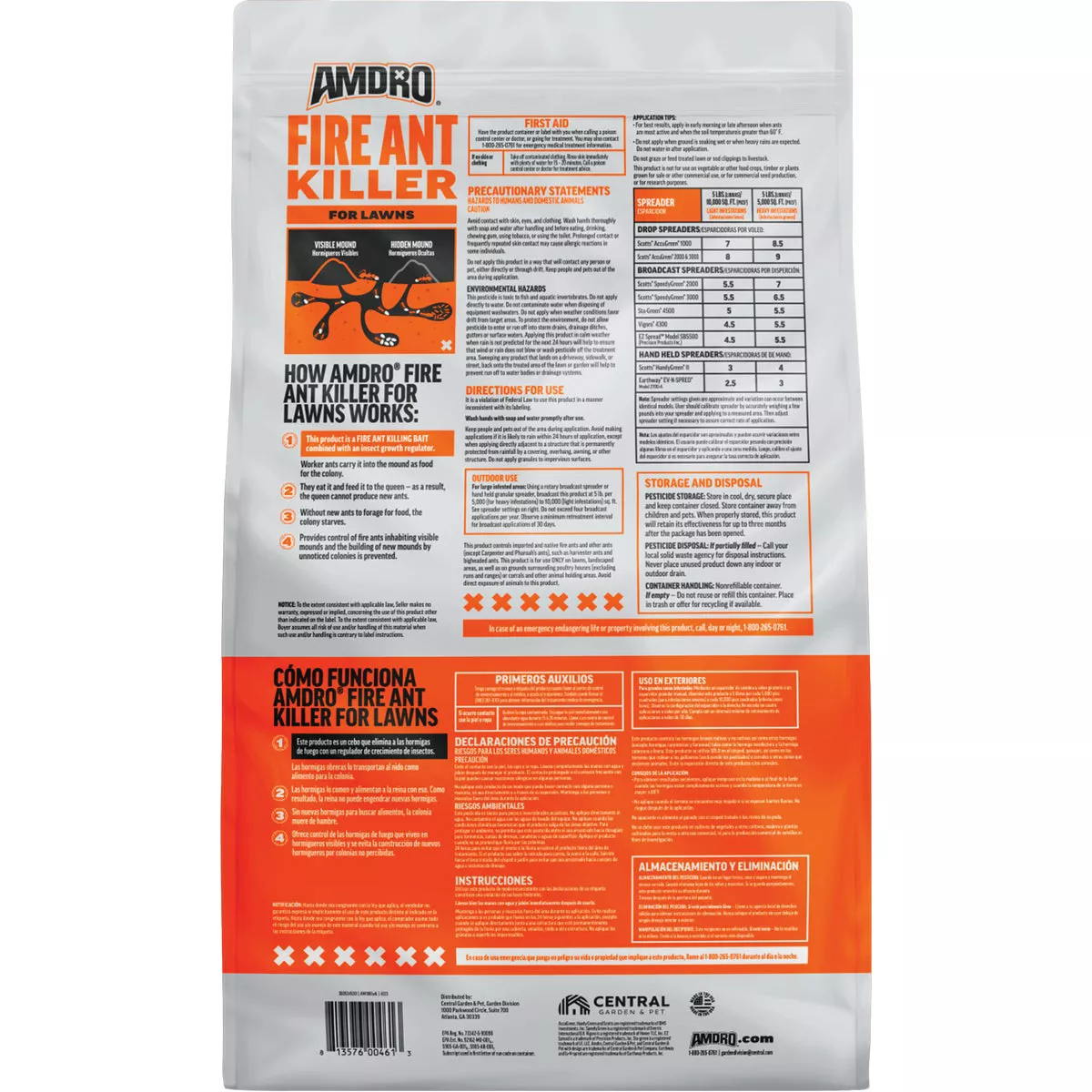 Amdro 5 Lb. Ready To Use Granules Fire Ant Killer Yard Treatment - photo 2