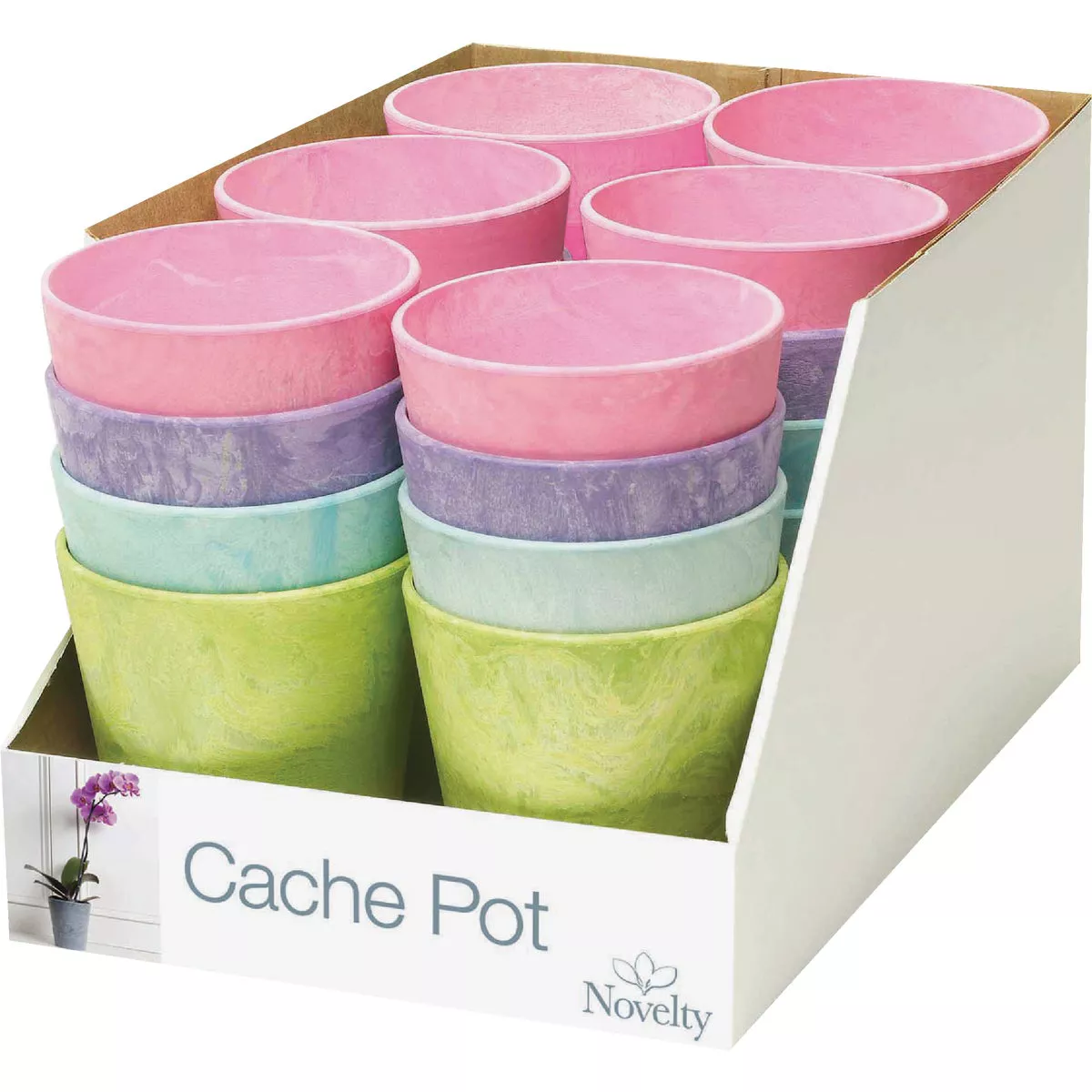 Novelty StoneArt 5 in. Bright Cache Planter (Assorted Colors) - photo 2