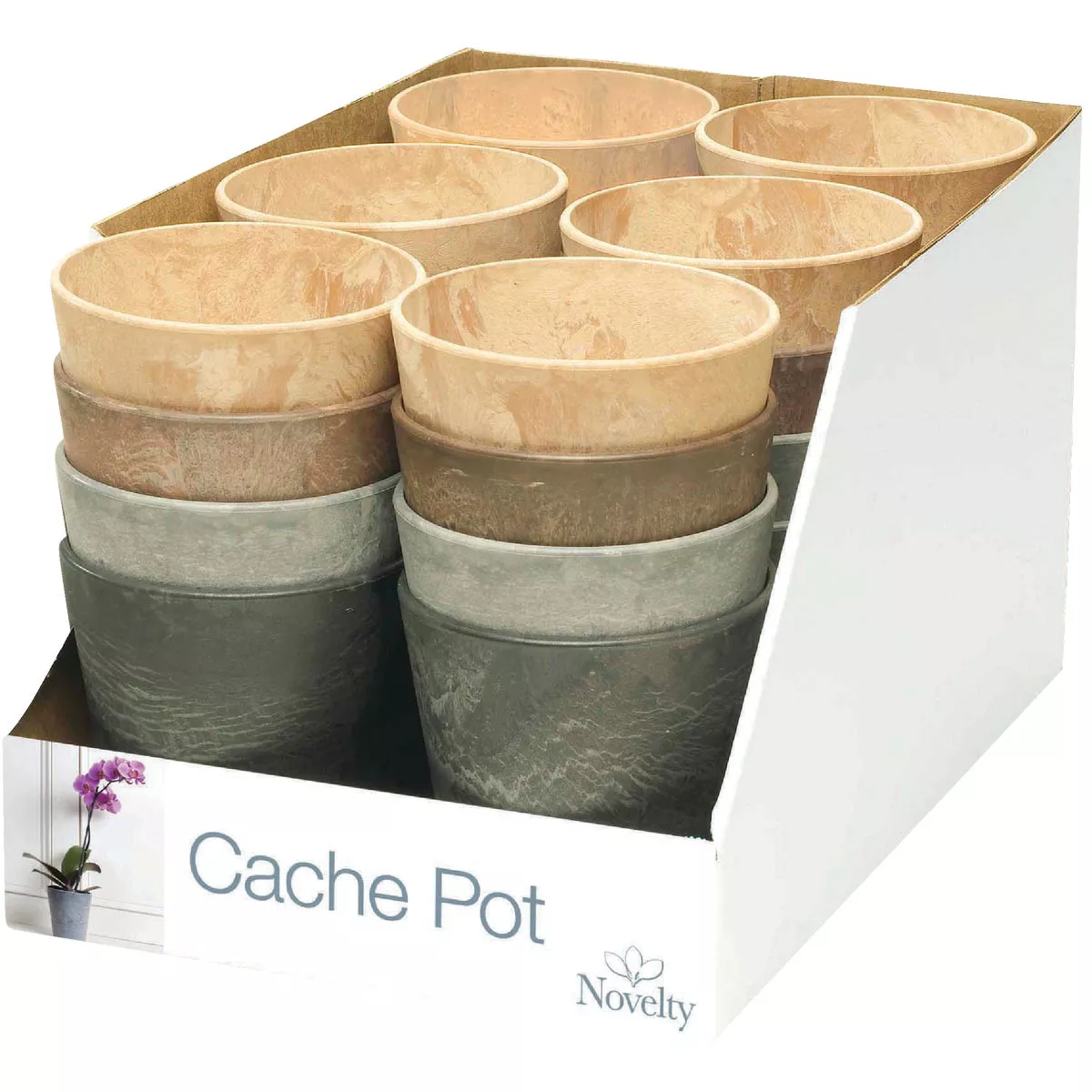 Novelty 5 in. Neutral Cache Planter (Assorted Colors) - photo 2