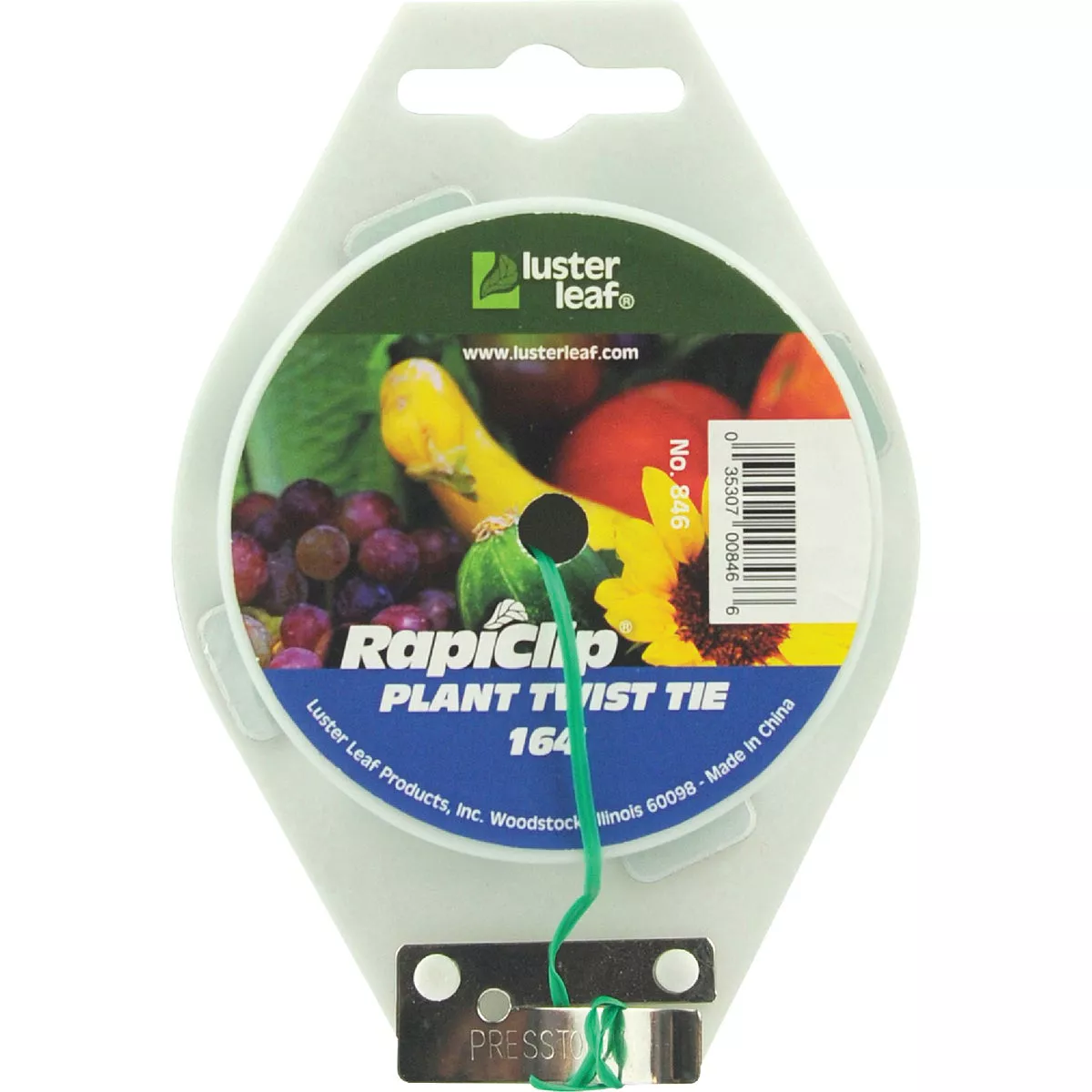 Rapiclip 164 Ft. Green Plastic Coated Galvanized Wire Twist Tie