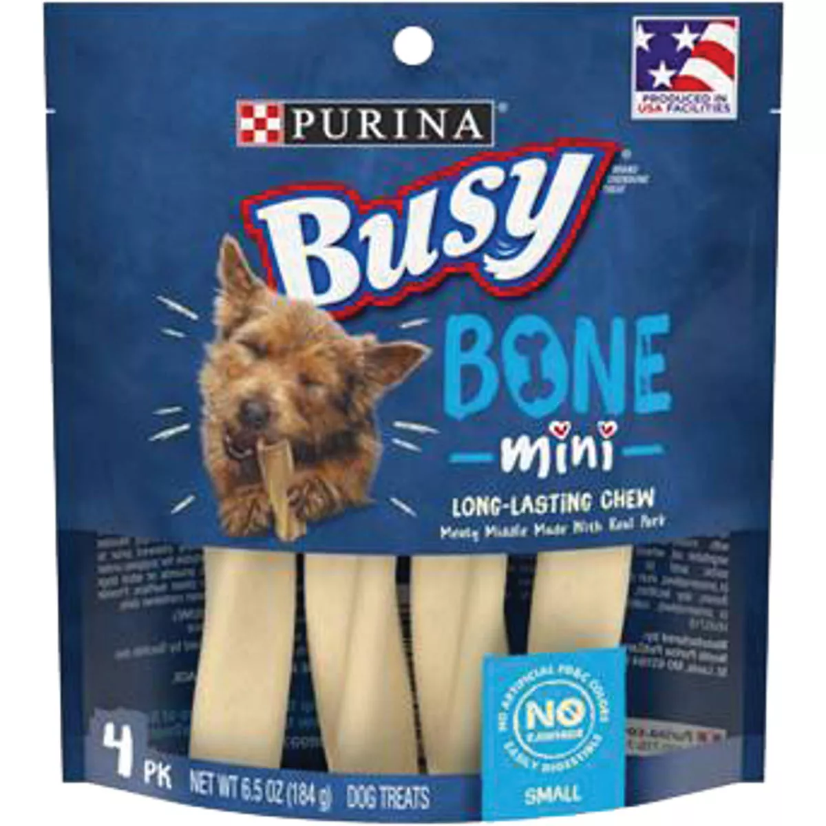 Purina Busy Bone Toy Dog Meat Flavor Dental Dog Treat (4-Pack)
