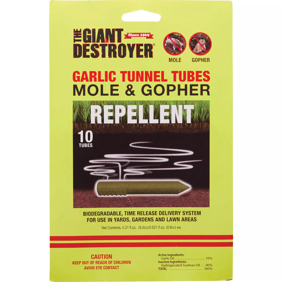 The Giant Destroyer 2.1 Oz. Concentrate Organic Mole & Gopher Repellent (10-Pack)