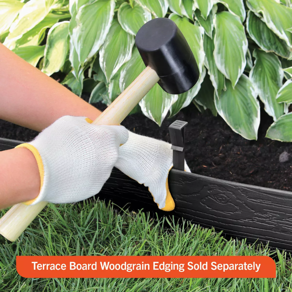 Master Mark 10 In. HDPE Black Terrace Board Edging Stakes (10-Pack) - photo 3