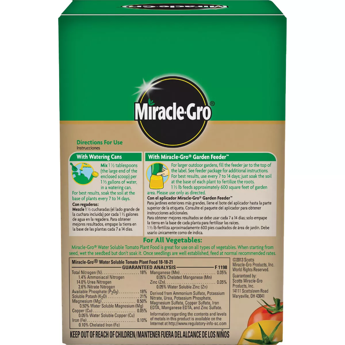 Miracle-Gro 1.5 Lb. Water Soluble Tomato Plant Food - photo 2