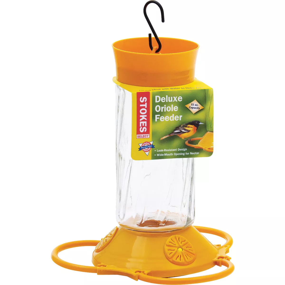 More Birds 32 Oz. Glass Deluxe Oriole Feeder