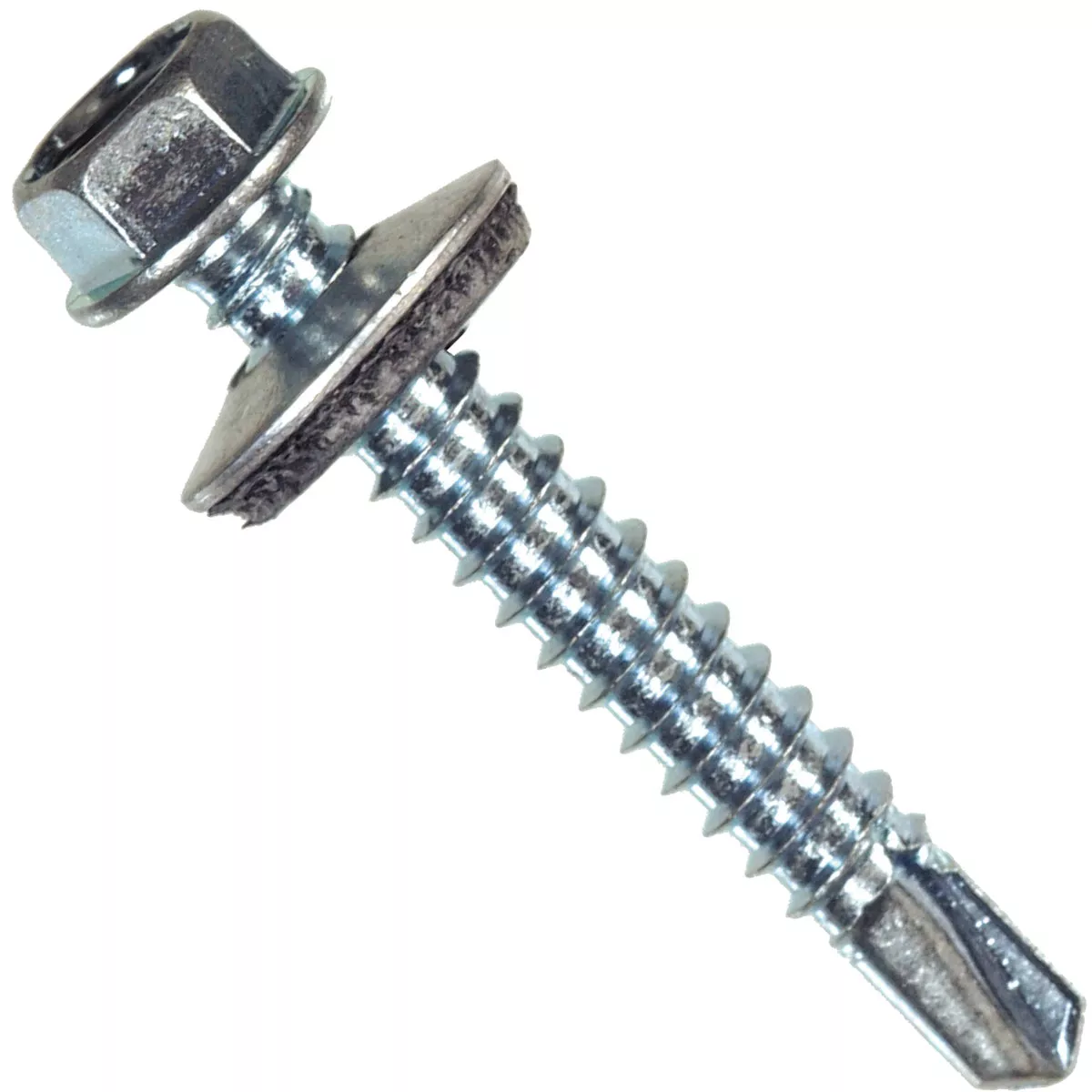 Hillman 1/4 In. - #14 2 In. Washer Head Self-Drilling Sheet Metal Screw (100-Count)