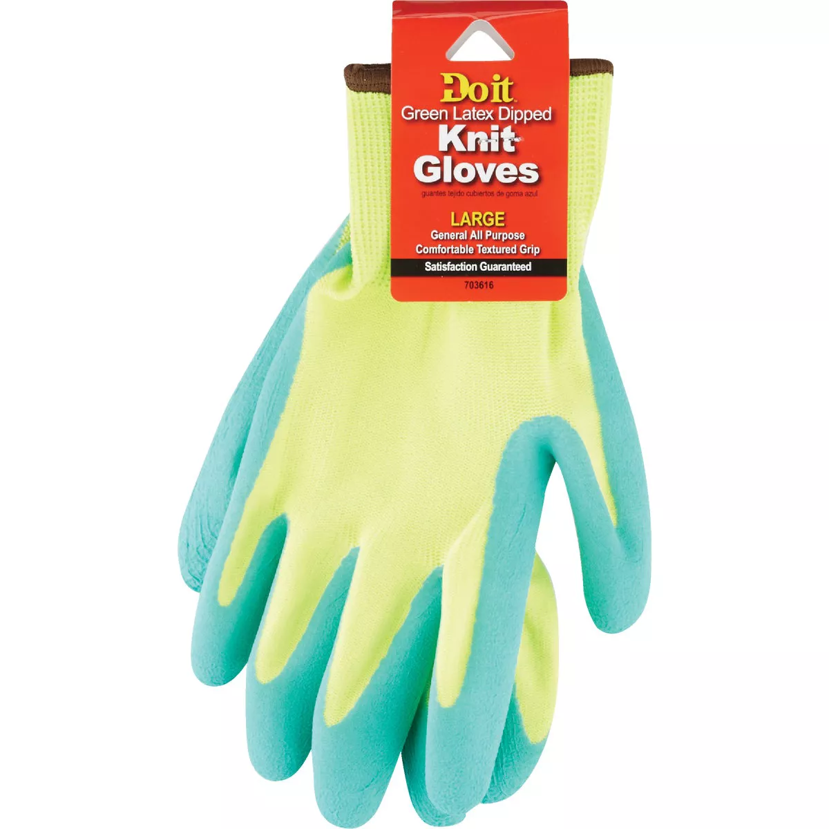Do it Best Men's Large Nitrile Coated Glove, Black & Gray - photo 2