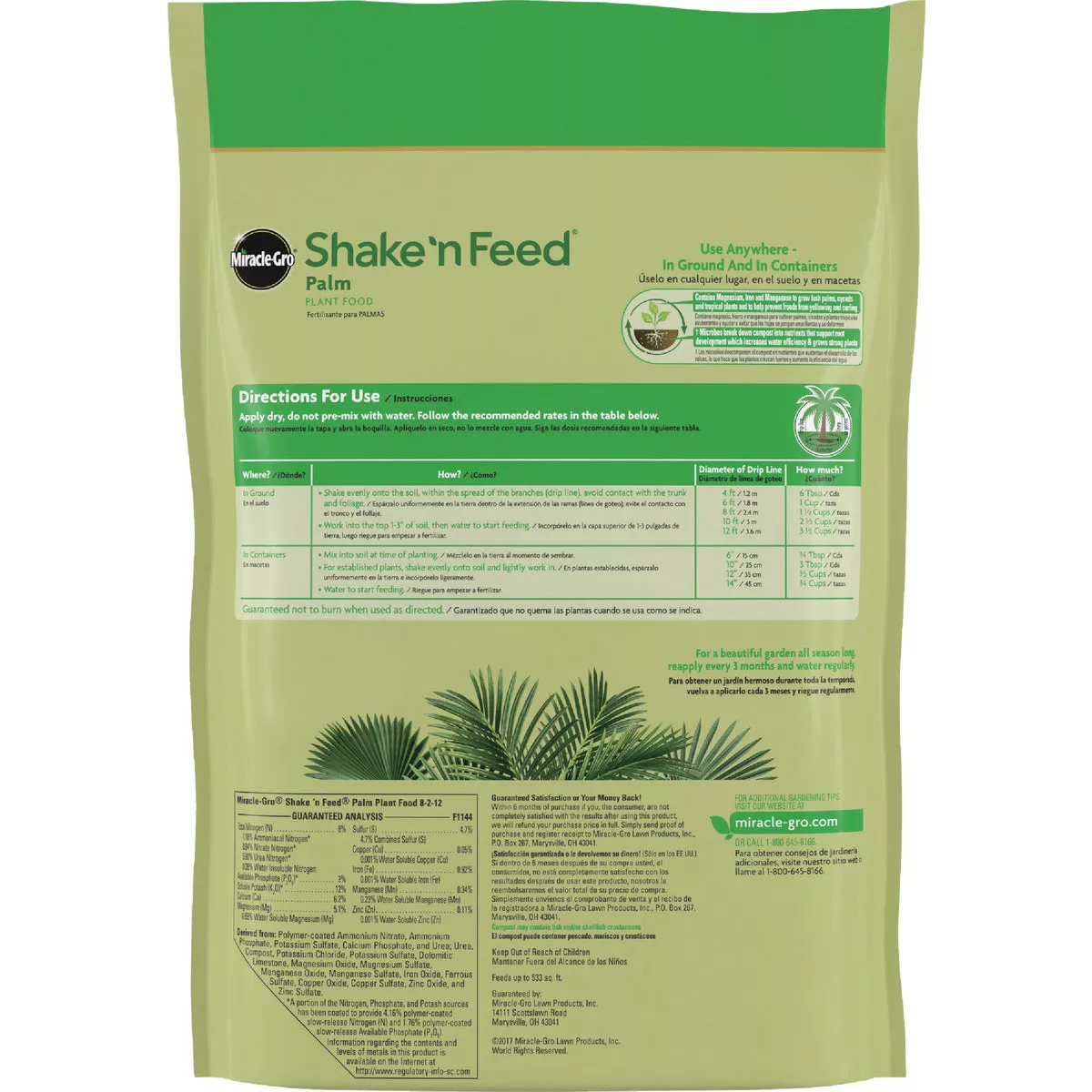 Miracle-Gro Shake 'n Feed 8 Lb. Palm Plant Food - photo 2