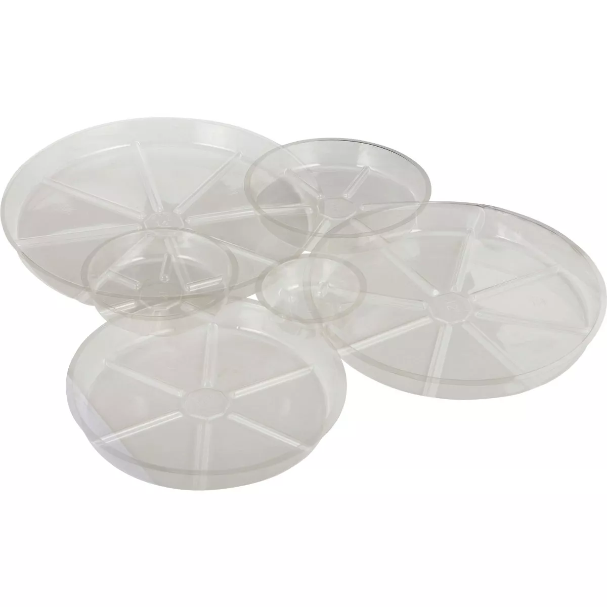 Best Garden 4 In. Clear Vinyl Flower Pot Saucer - photo 2