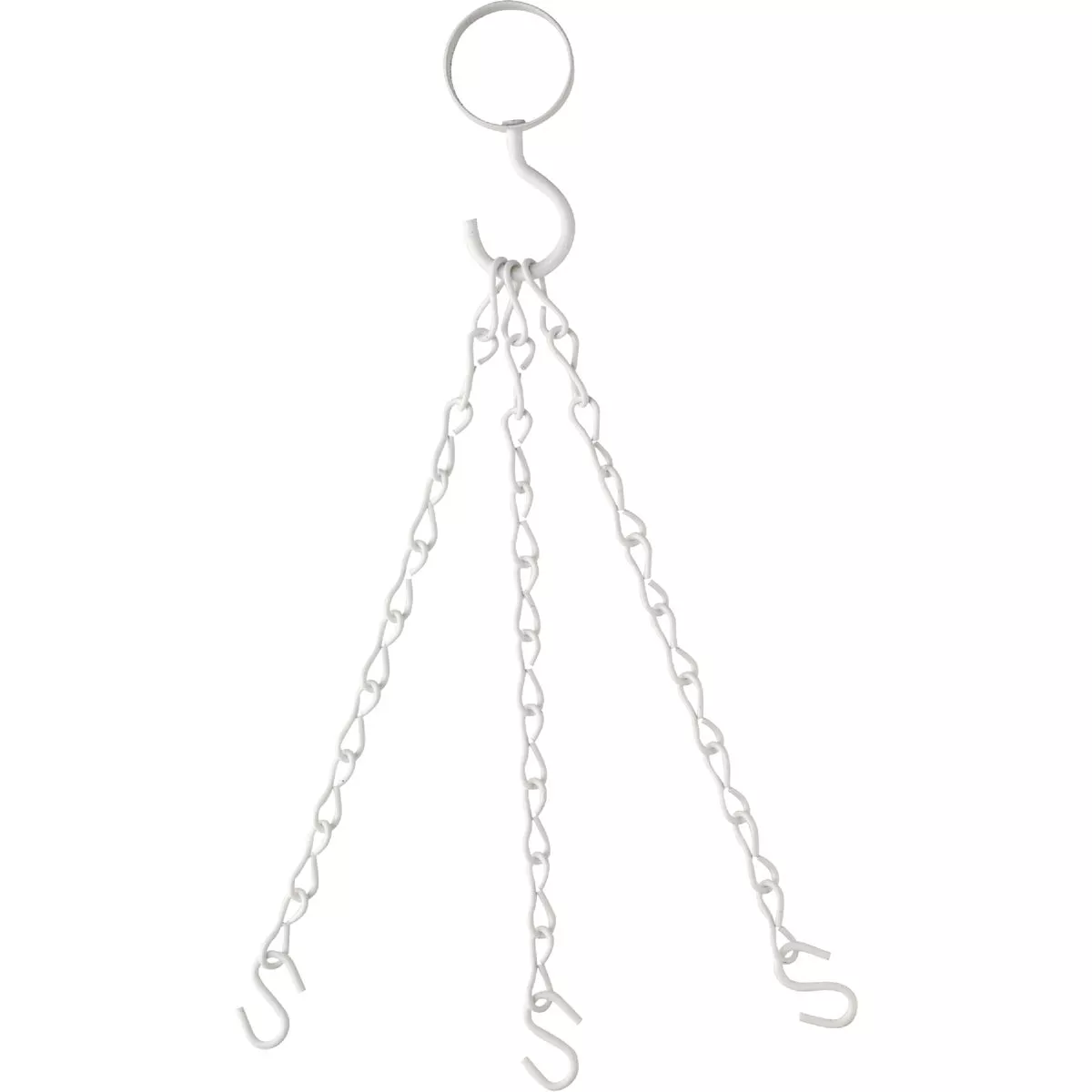 National V2661 18 In. White Steel Hanging Plant Extension Chain