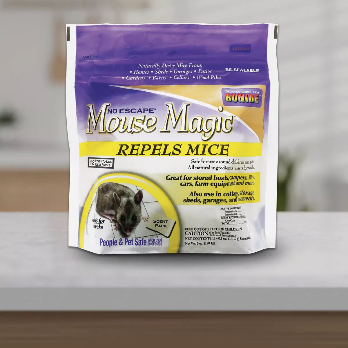 Bonide Mouse Magic Granular Mouse Repellent Scent Packs (12-Pack) - photo 2